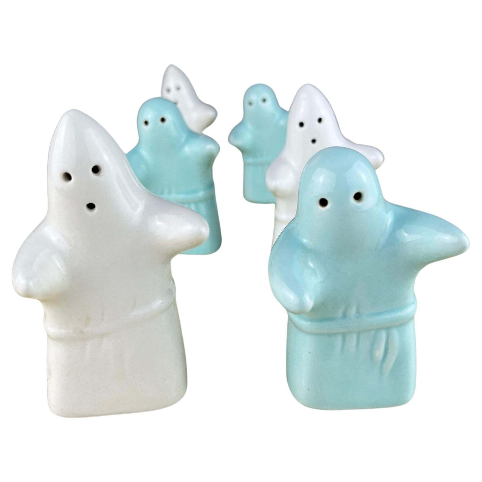 Set Of 6 Ghost Salt And Pepper Dispensers, Italy, 1980s