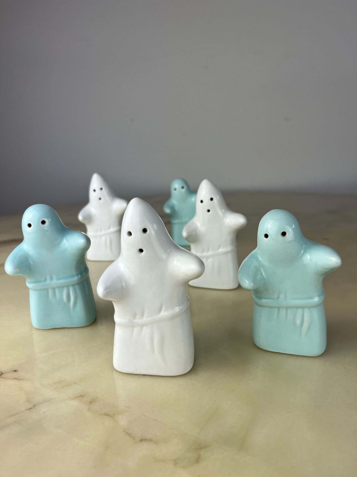 Set Of 6 Ghost Salt And Pepper Dispensers, Italy, 1980s photo Home Decor