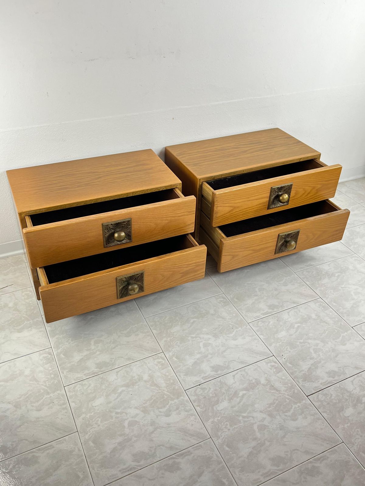 Set Of 2 Mid Century Scandinavian Minimalist Bedside Tables Of Johannes Andersen photo 1025.0