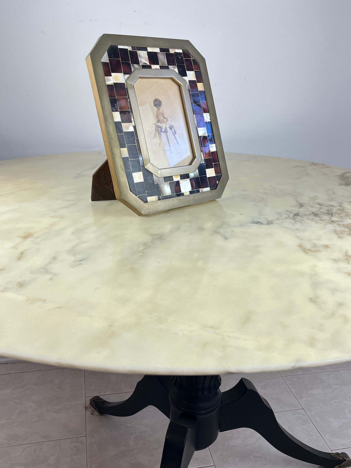 Midcentury Brass Photo Holder Italian Design 1960s photo furniture