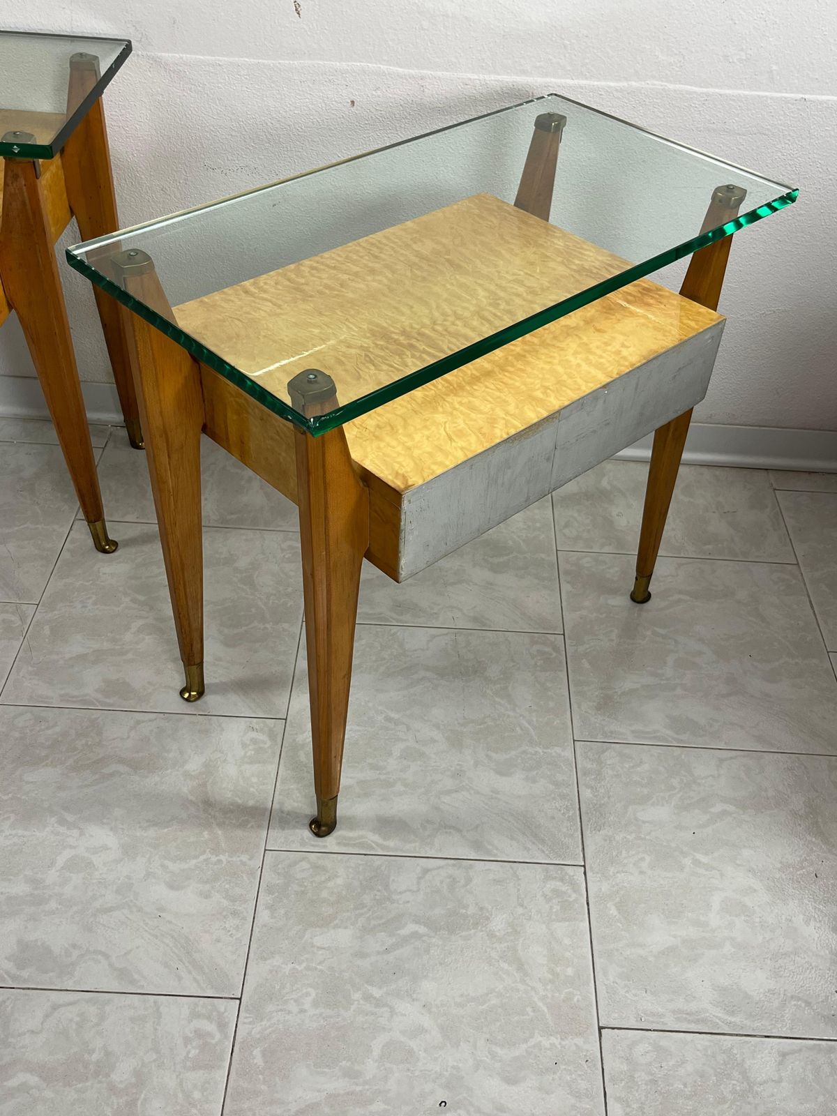 Set Of 2 Bedside Tables G. Cecchini/C. Lissone Attributed To Vittorio Dassi 1950 photo vinterior
