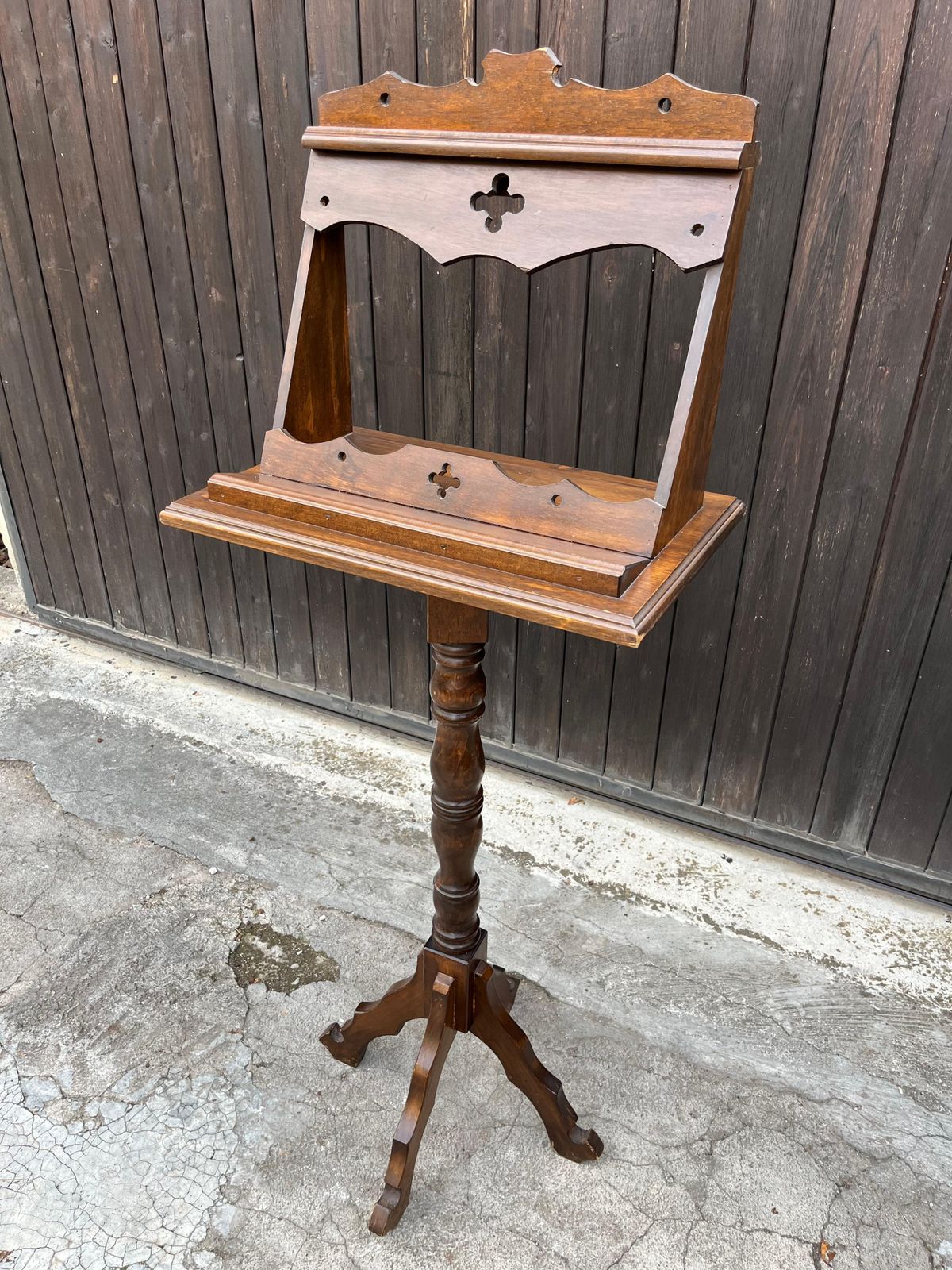 Mid Century Wooden Revolving Lectern, 1940s photo for sale