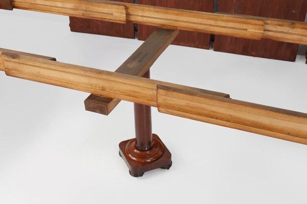 photo vintage English Victorian Extendable Dining Table, 1830s