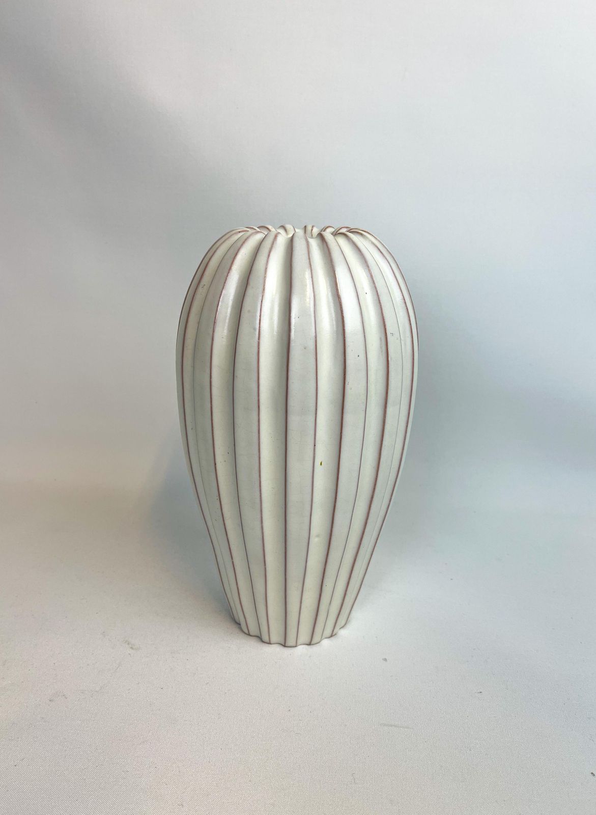 Midcentury Vase By Vicke Lindstrand, 1940s, Sweden photo for sale