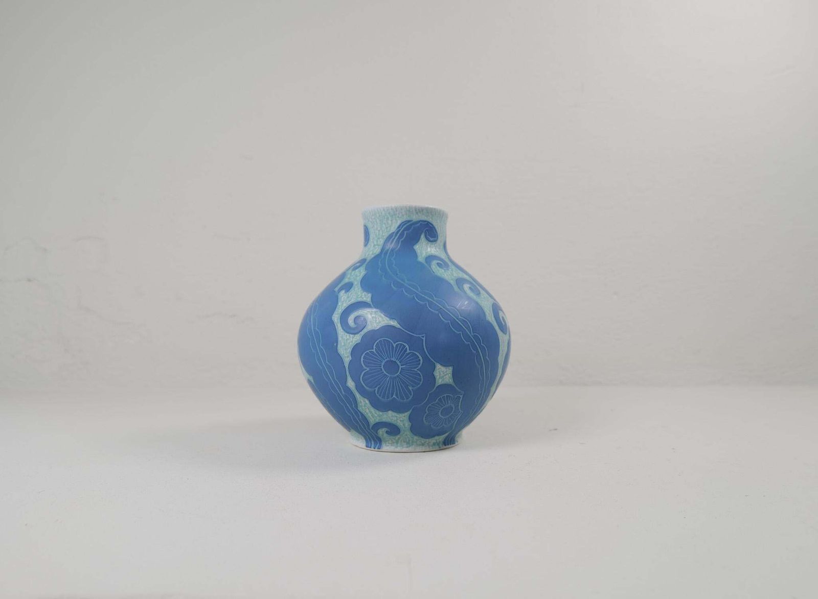 Art Deco Large Vase Gustavsberg Sgraffito Josef Ekberg, Sweden, 1922 photo furniture