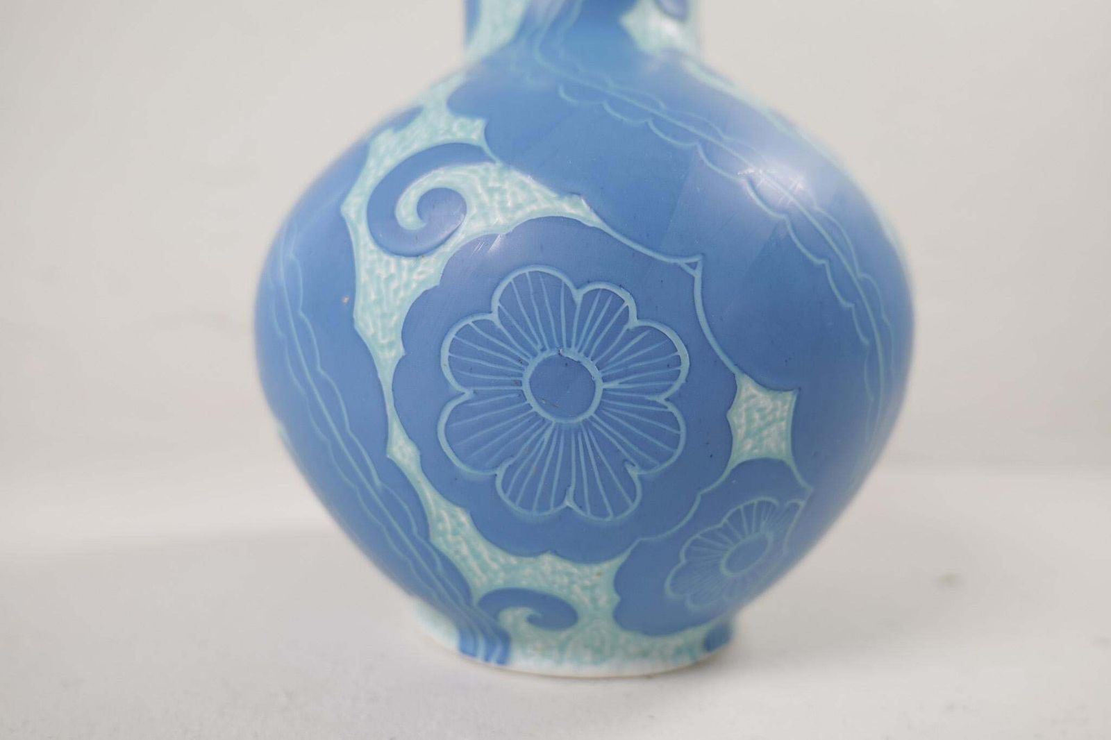 Art Deco Large Vase Gustavsberg Sgraffito Josef Ekberg, Sweden, 1922 photo 941.0