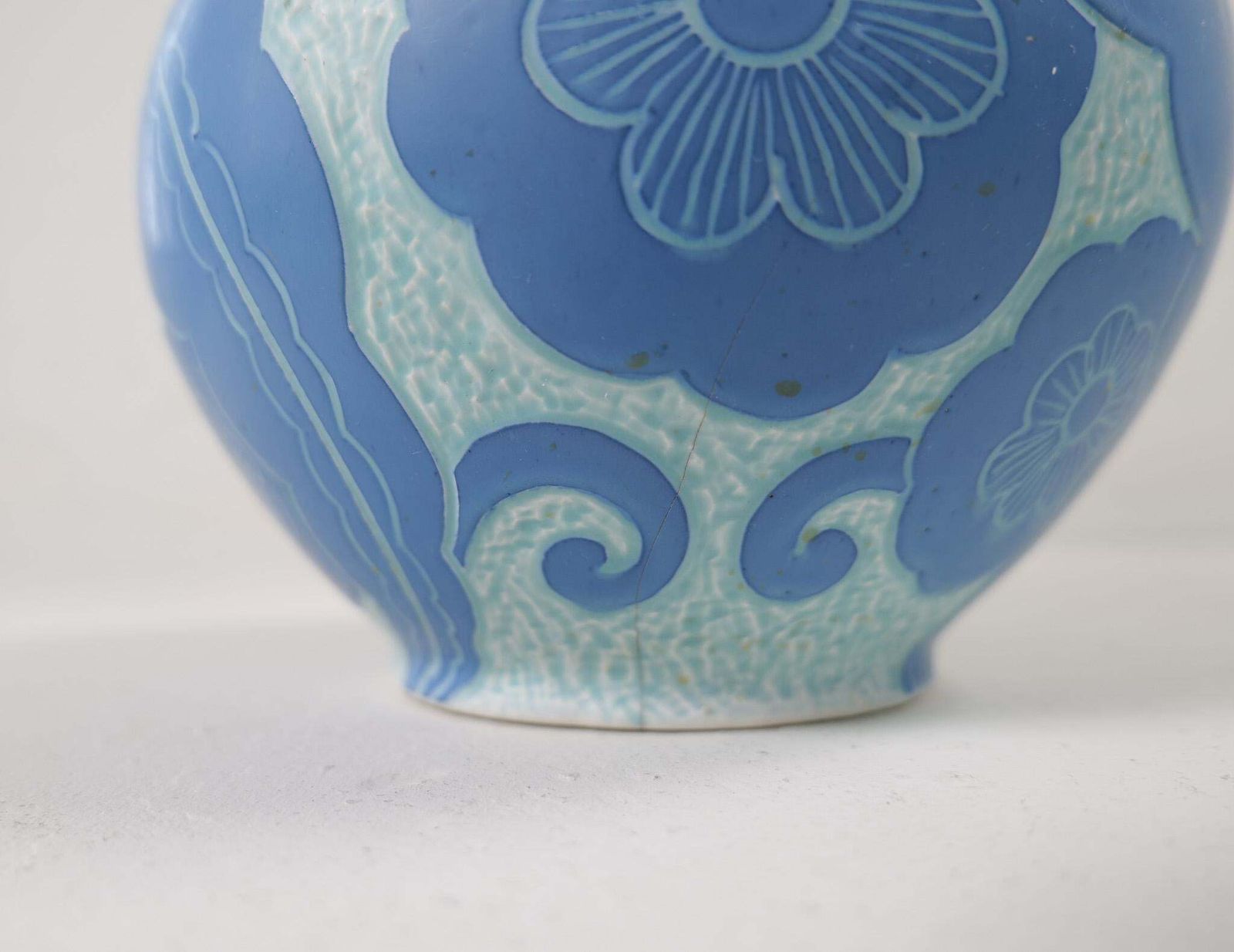 Art Deco Large Vase Gustavsberg Sgraffito Josef Ekberg, Sweden, 1922 photo buy
