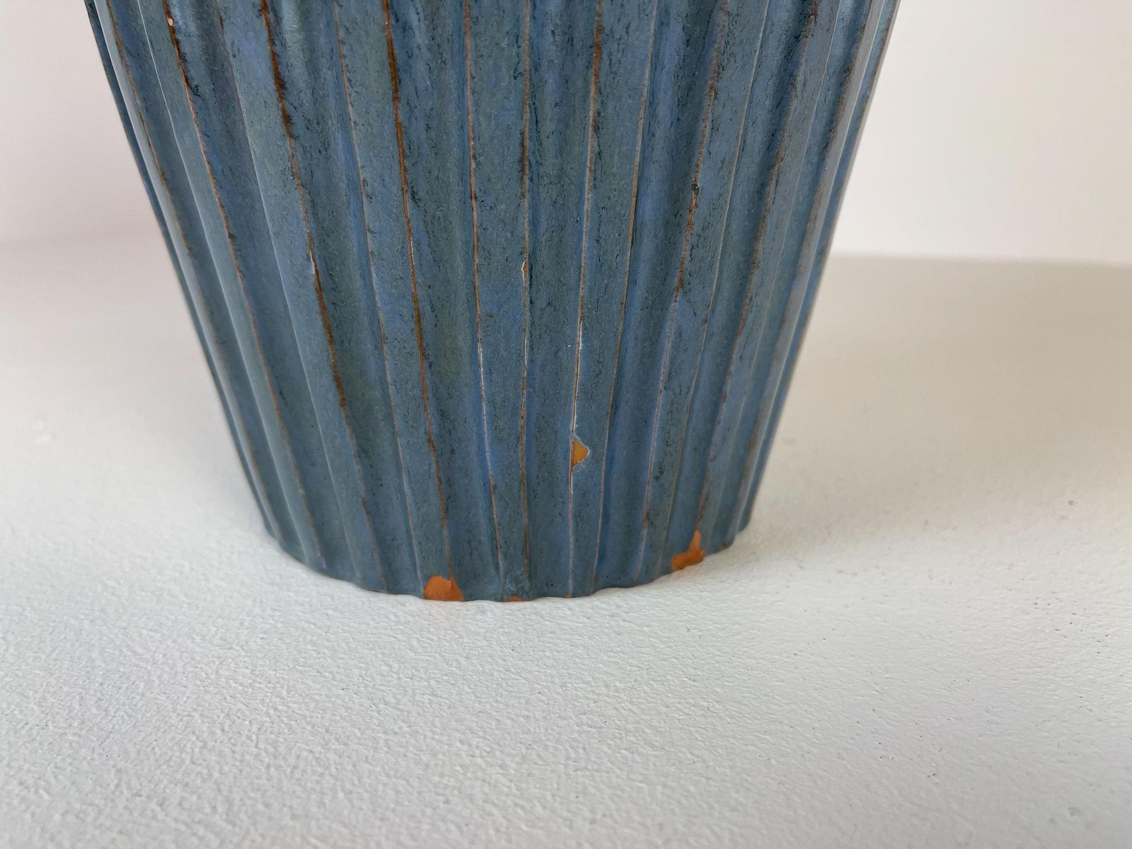 Midcentury Blue Floor Vase By Vicke Lindstrand, 1950s, Sweden photo buy