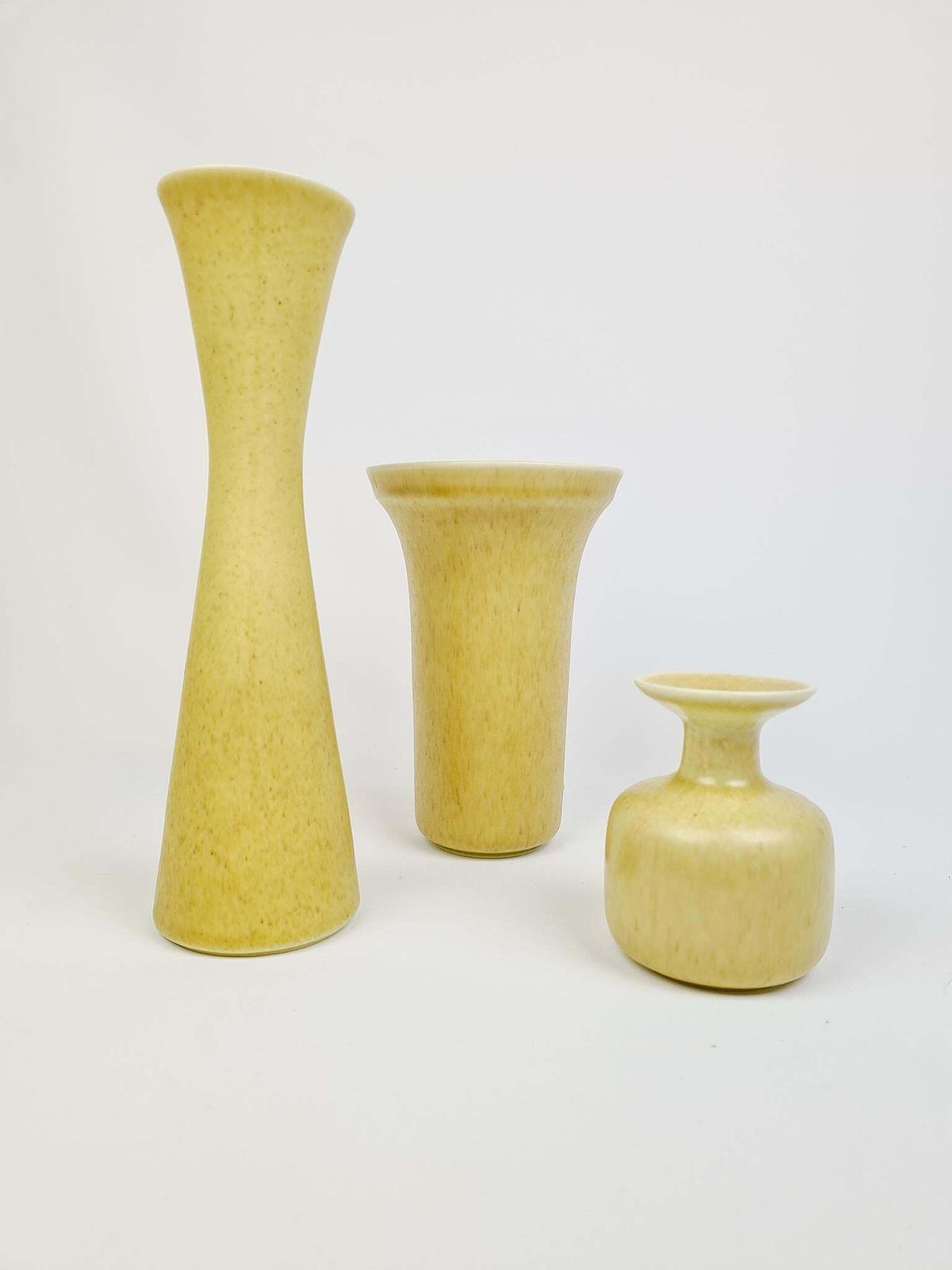 Midcentury Modern Set Of 3 Ceramic Vases Rörstrand Gunnar Nylund, Sweden photo Home Decor