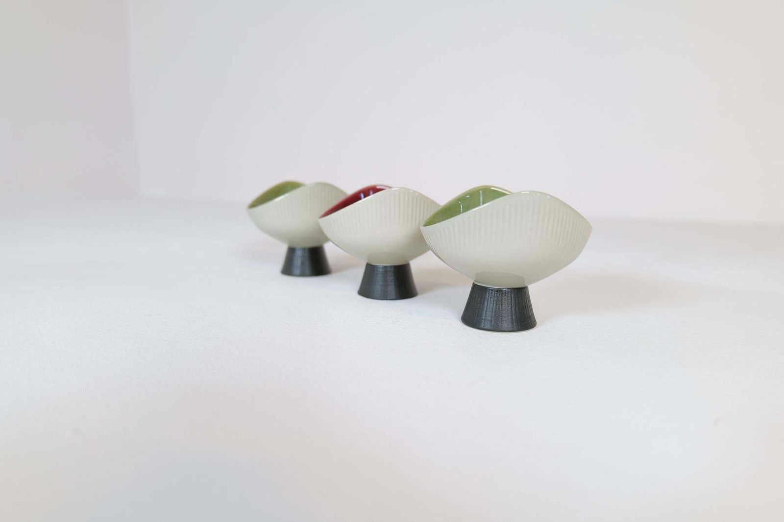 Midcentury Modern Set Of 3 Bowls Bahia Carl Harry Stålhane Rörstrand Sweden photo for sale
