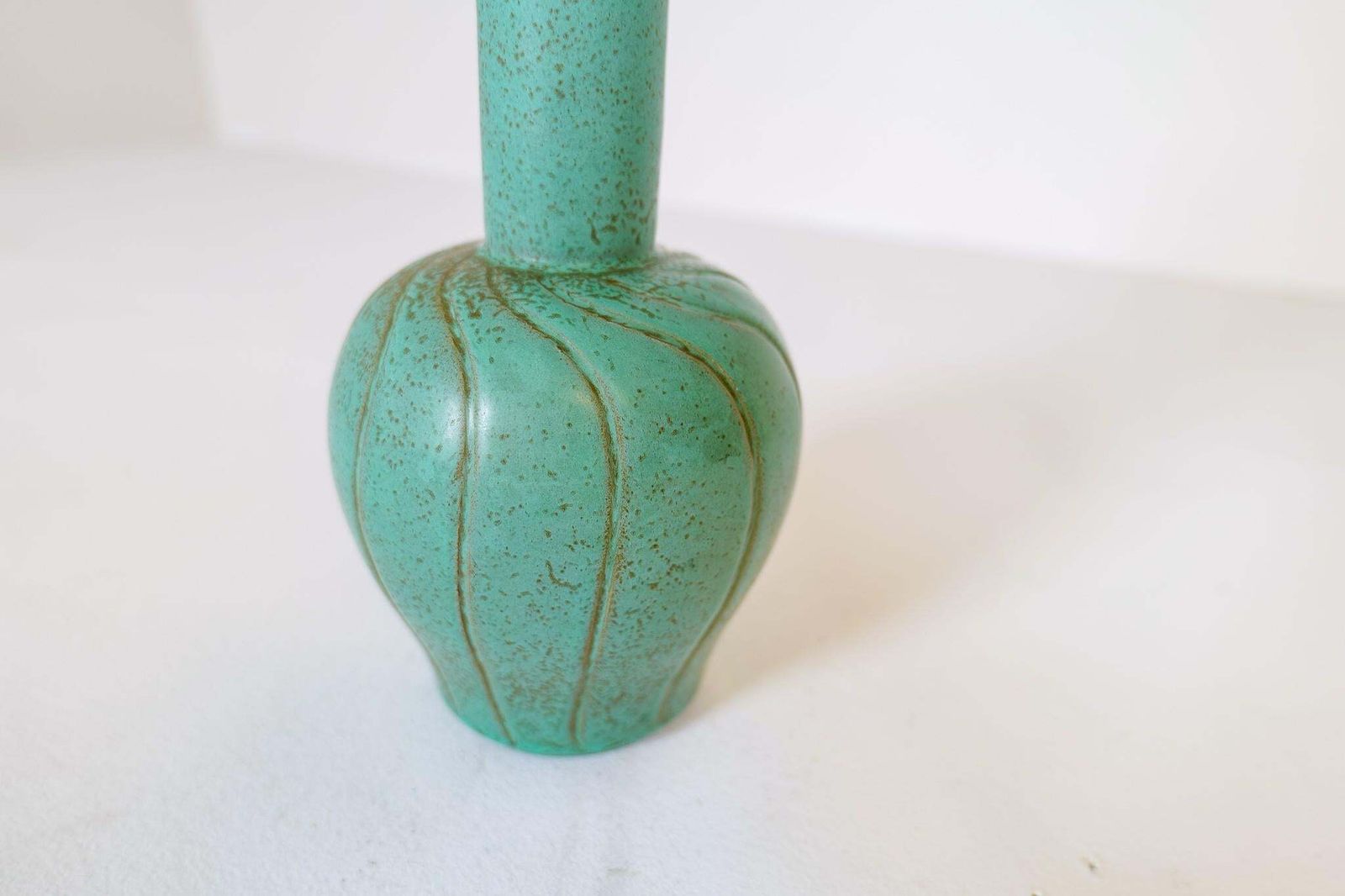 Art Deco Ceramic Vase Bo Fajans Ewald Dahlskog, Sweden, 1937 photo vinterior