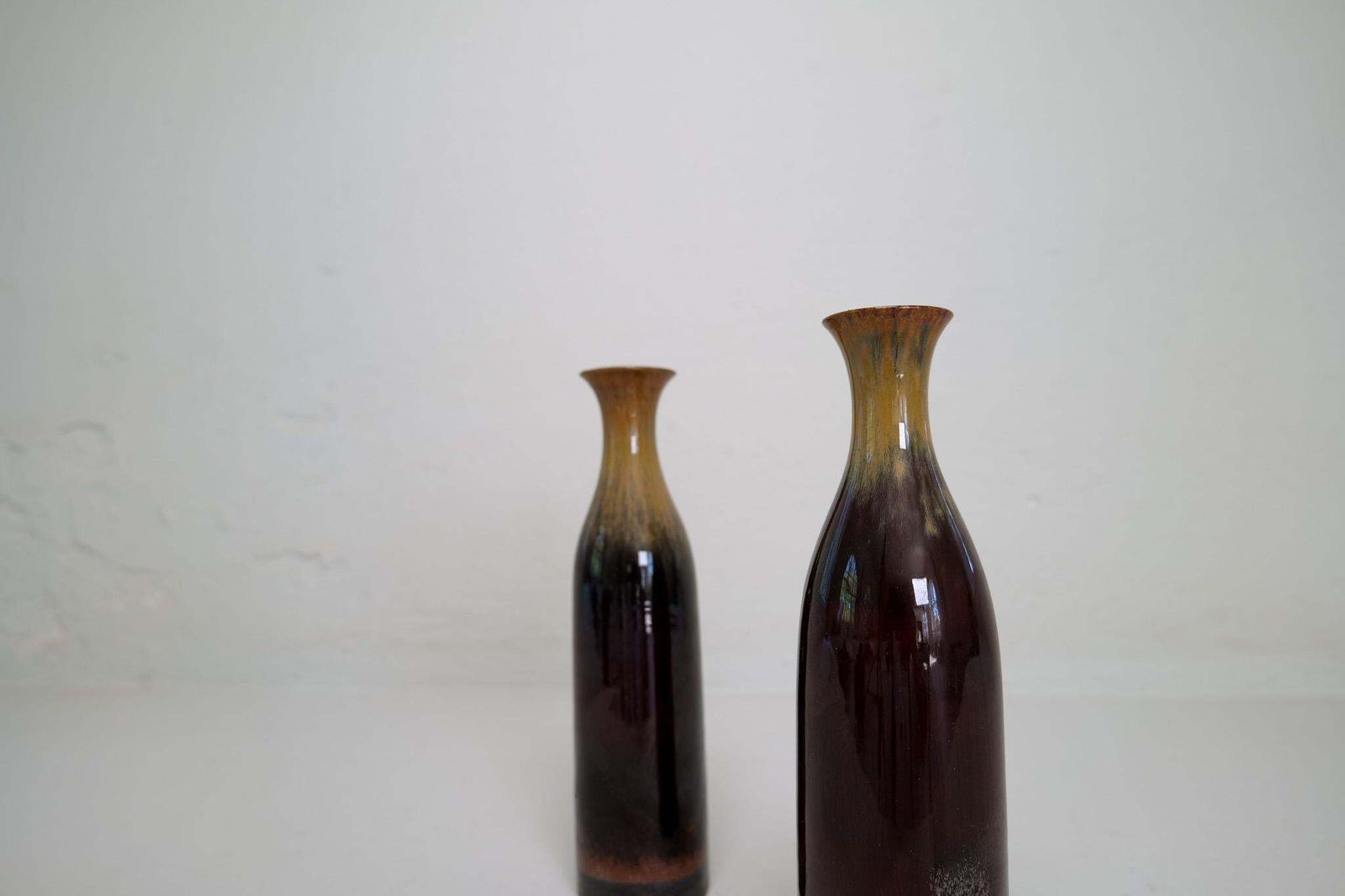 Scandinavian Modern Pair Of Ceramic Vases/Bottles Carl Harry Stålhane Sweden photo Home Decor