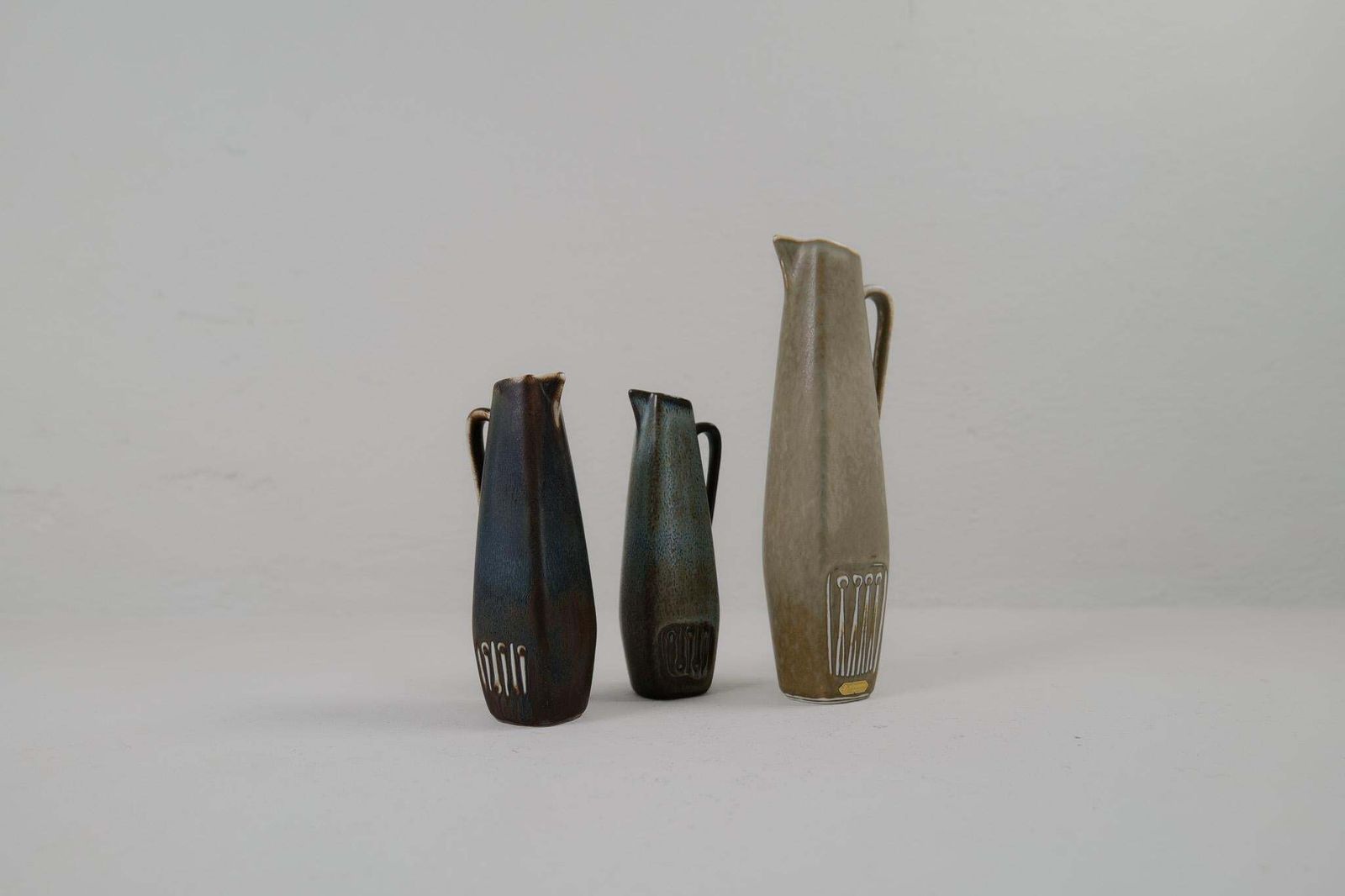Midcentury Modern Set Of 3 Ceramic Pieces Sweden 1950 Rörstrand Gunnar Nylund photo furniture