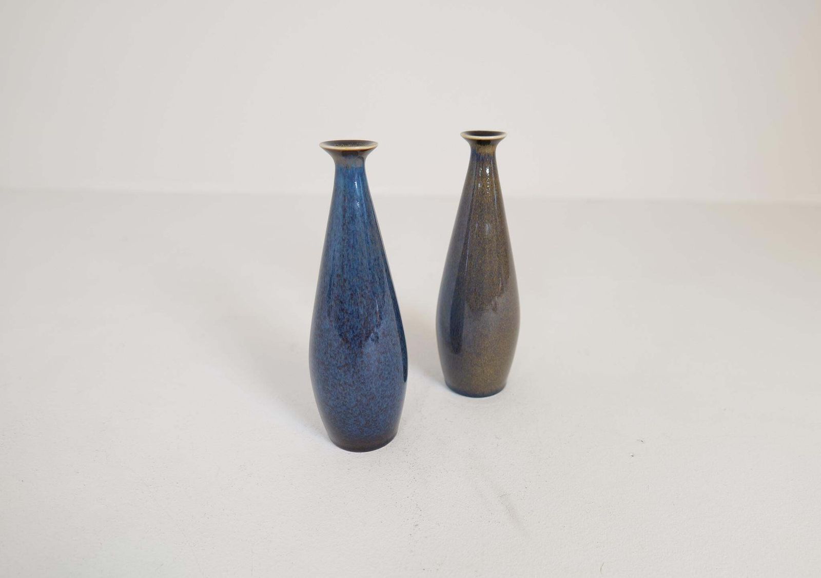 Mid Century Modern Pair Of Vases By Carl Harry Stålhane, Rörstrand Sweden 1950s photo for sale