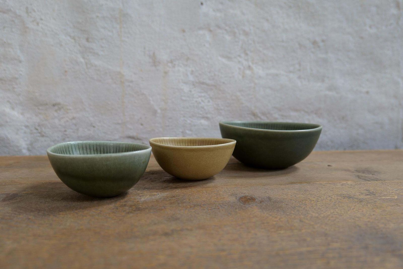 photo for sale Scandinavian Midcentury Set Of 8 Rörstrand Ritzi Vases And Bowls Gunnar Nylund