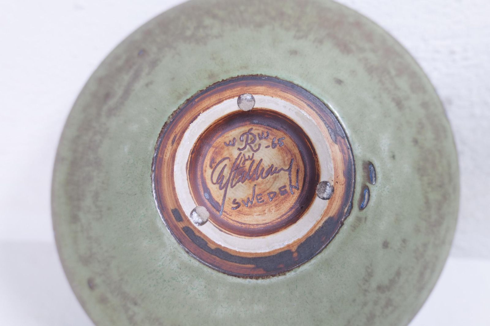 photo vinterior Midcentury Modern Unique Large Ceramic Bowl Carl Harry Stålhane Rörstrand Sweden
