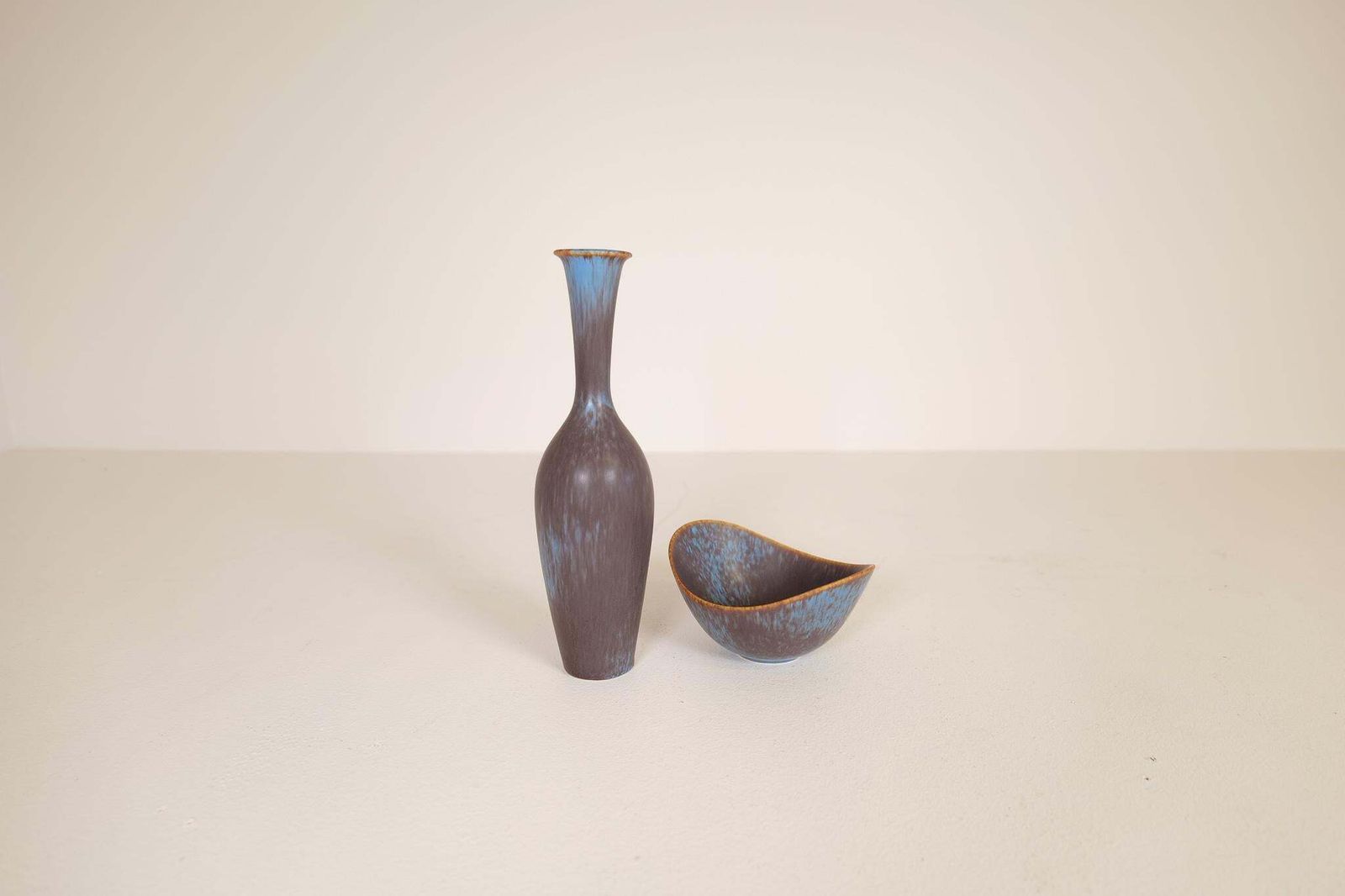 Midcentury Modern Ceramic Vase And Bowl Gunnar Nylund Rörstrand, Sweden, 1950s photo Home Decor