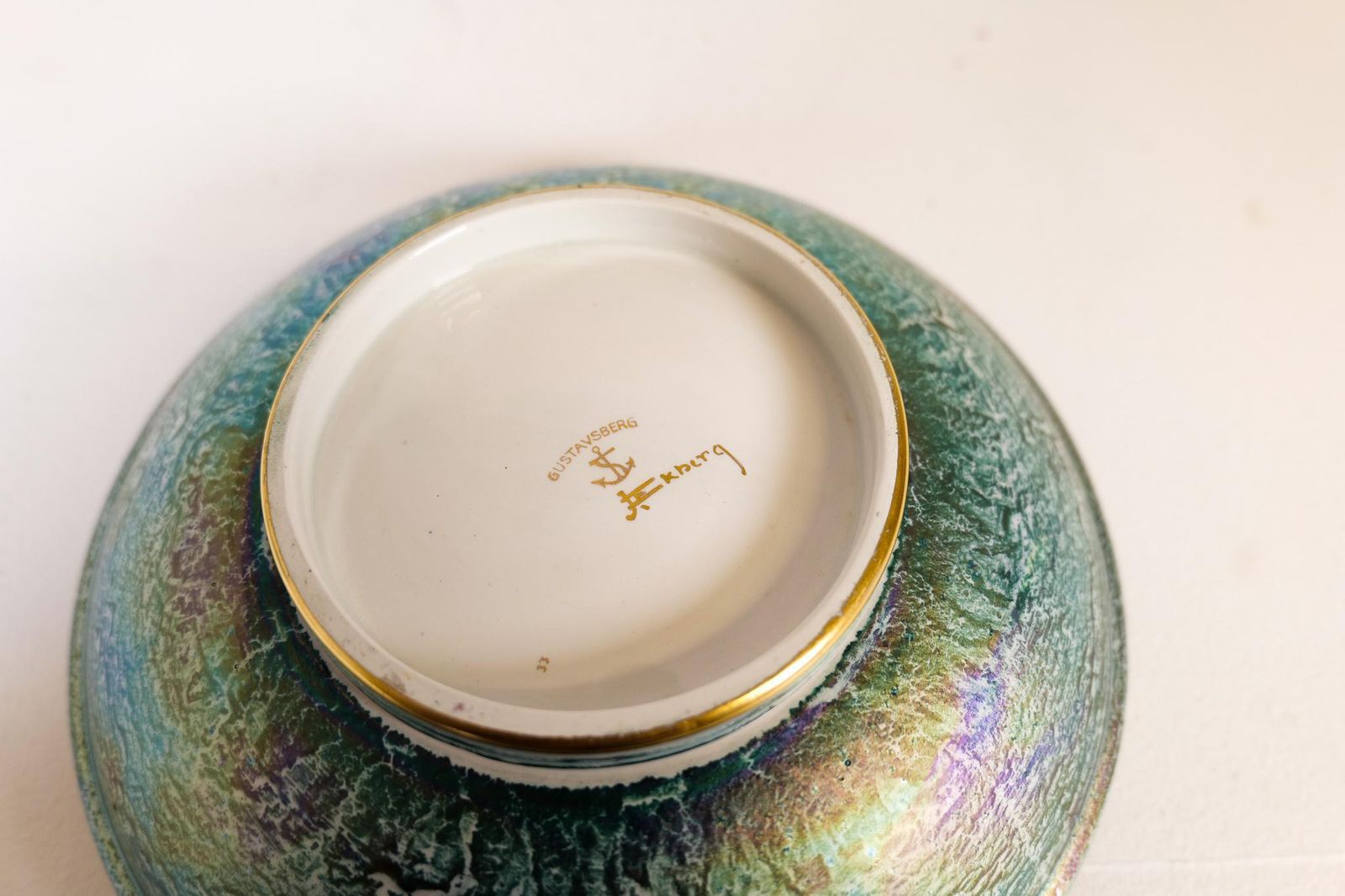 Art Deco Bowl Gustavsberg Art Deco Bowl Josef Ekberg, Sweden, 1920s photo vintage