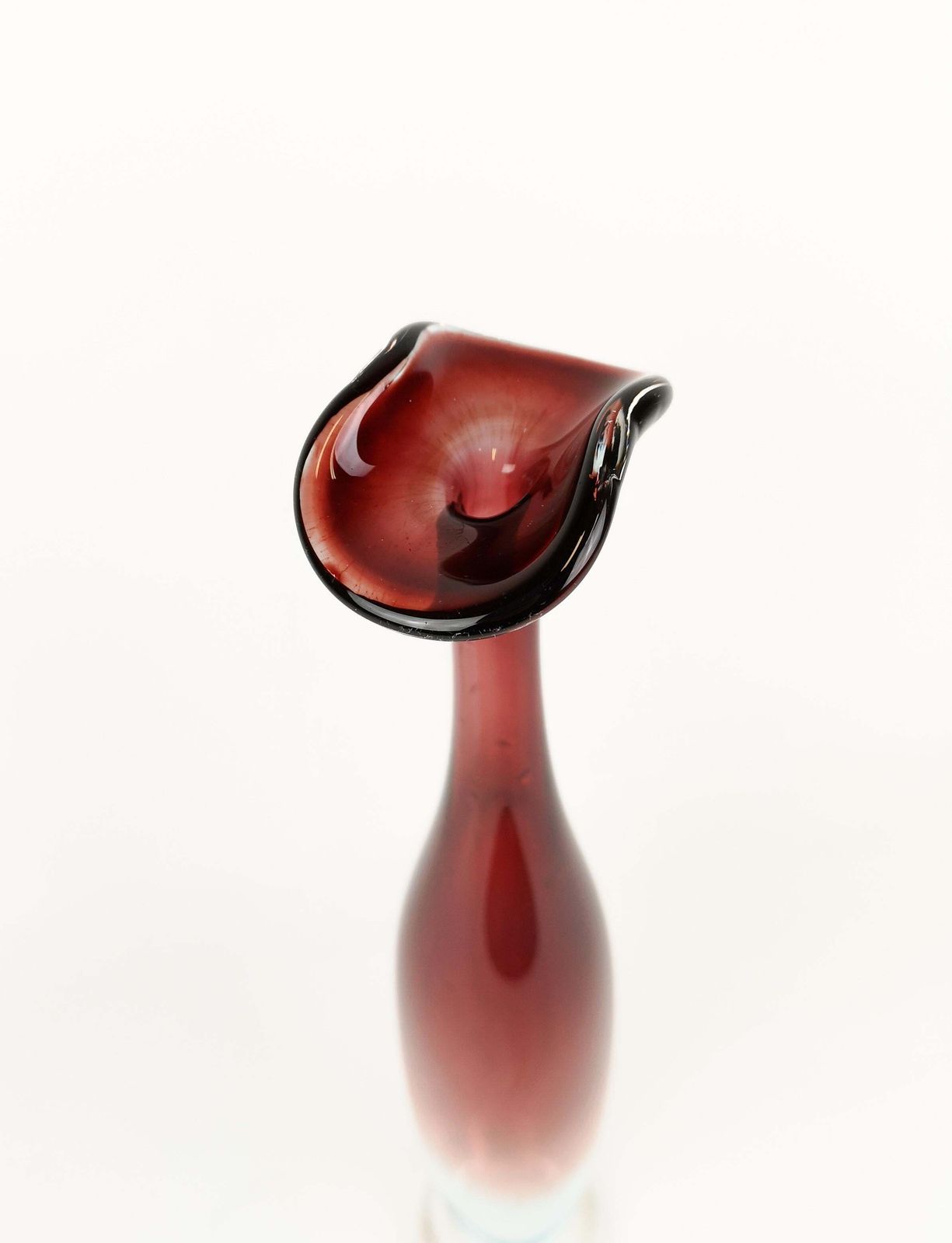 Midcentury Nils Landberg Orrefors Tall Expo Vase, Circa 1950s photo buy