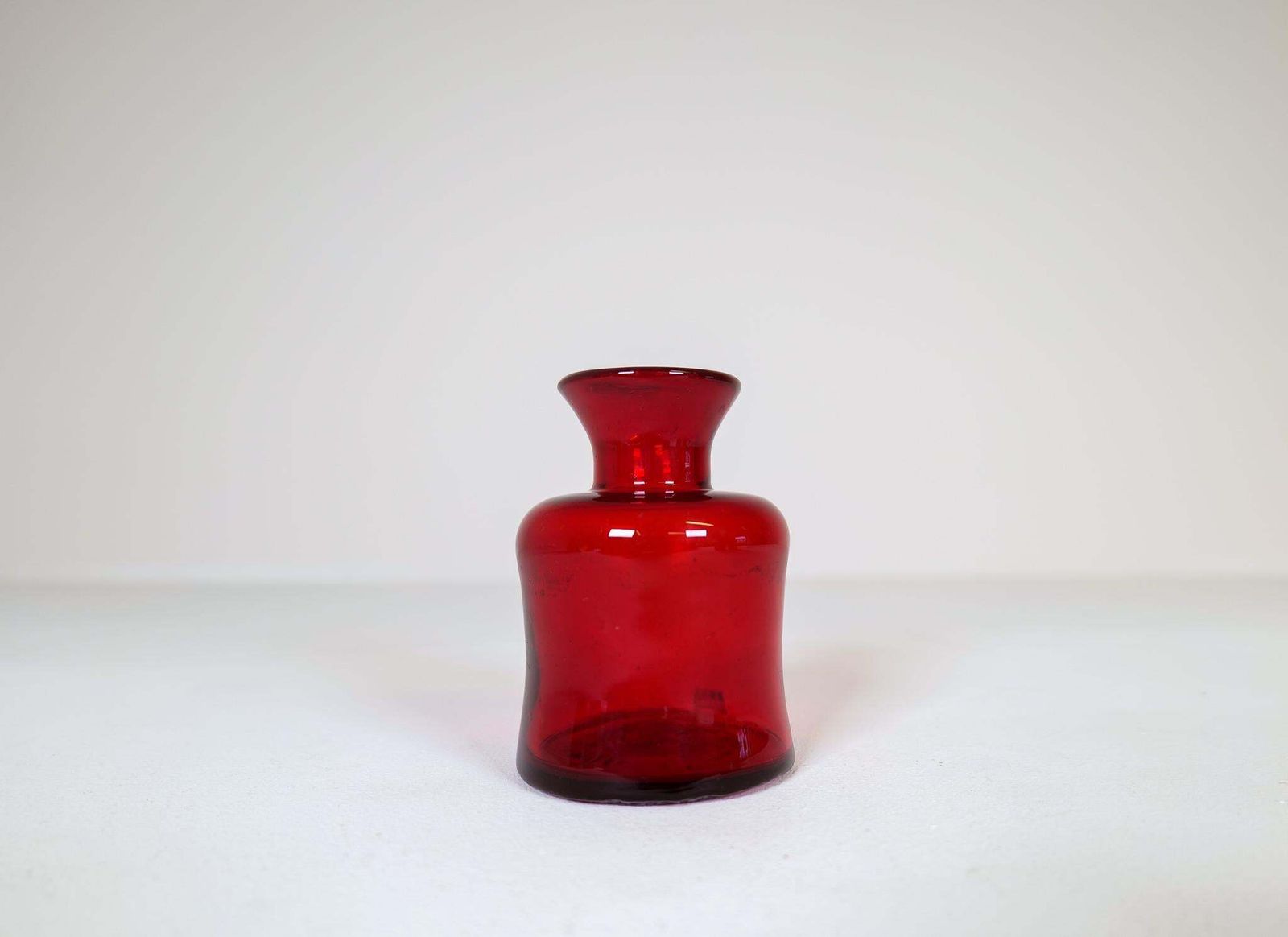 Mid Century Collection Of Five Rare Red Vases By Erik Hoglund, Sweden, 1960s photo buy