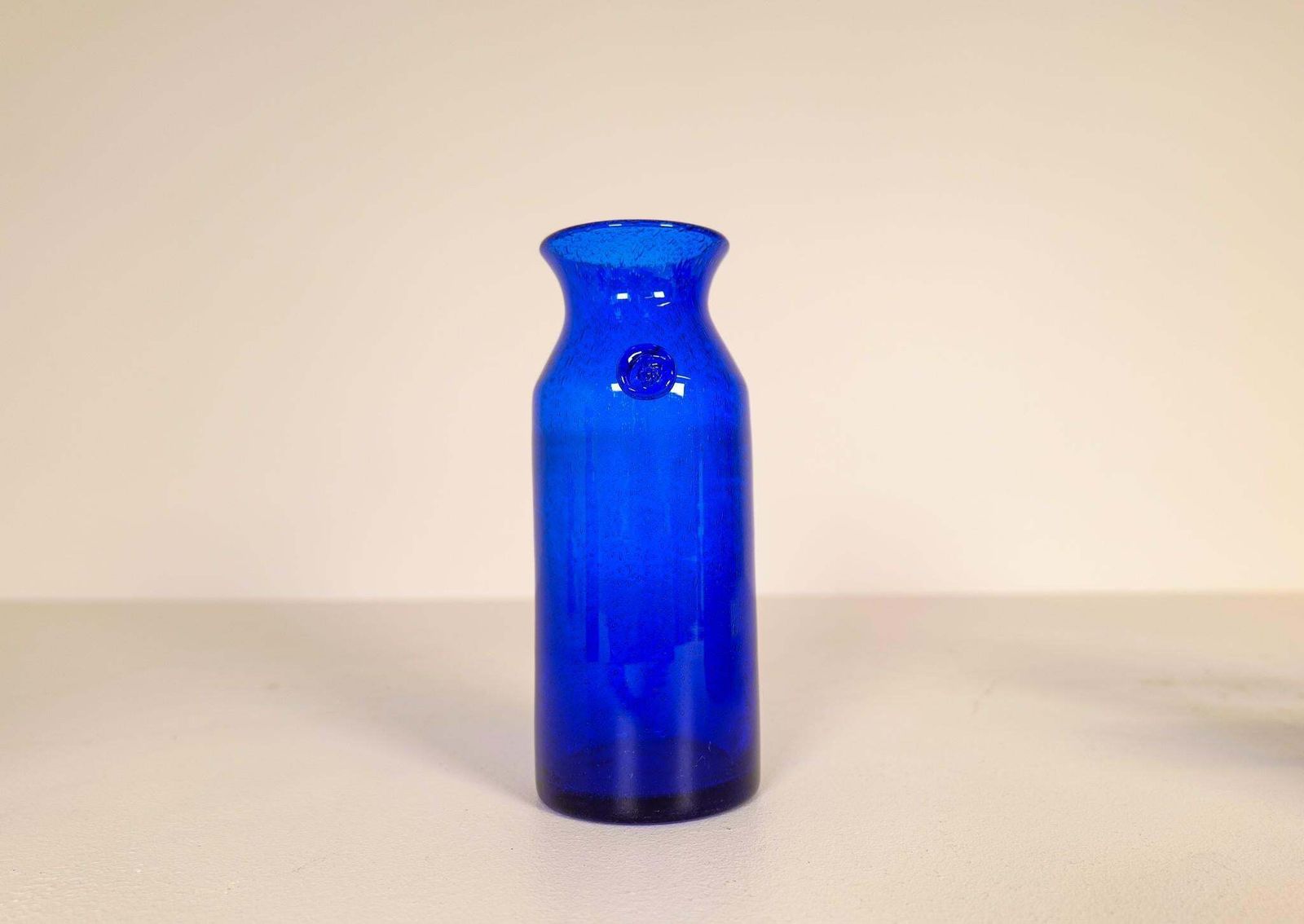 Midcentury Collection Of Eight Blue Vases By Erik Hoglund, Sweden, 1960s photo buy