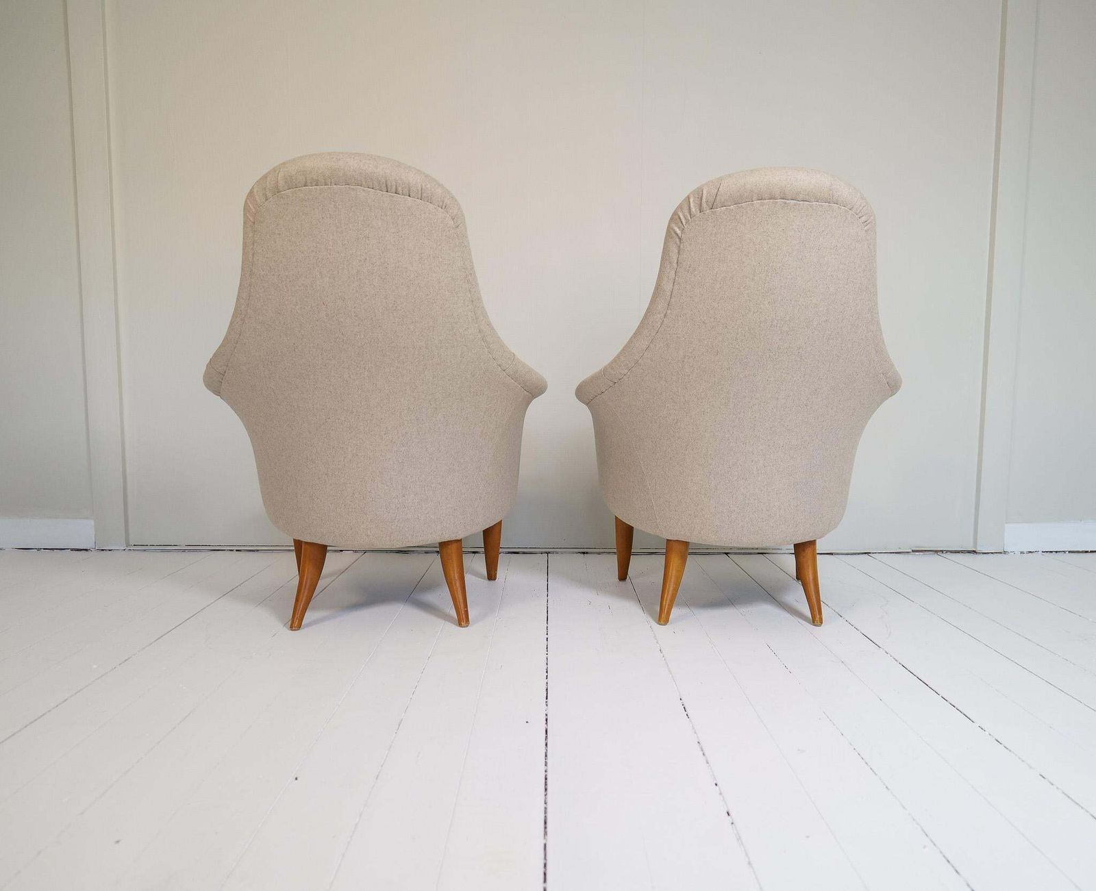 photo vinterior Midcentury Modern Big Adam Lounge Chairs Nk, Sweden, 1950s