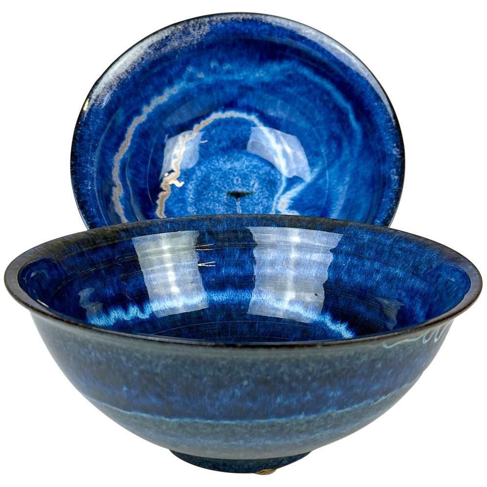 Scandinavian Modern Ceramic Bowls By Carl Harry Stålhane Design Huset, Sweden