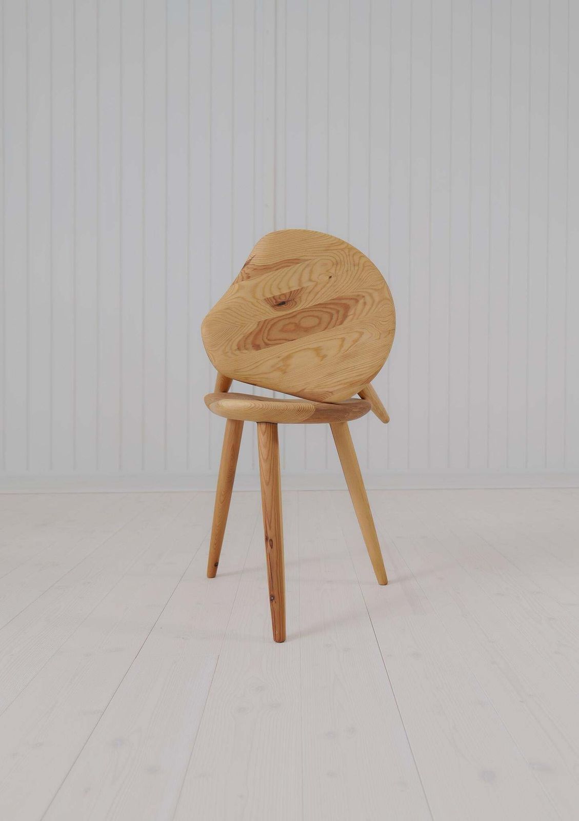 Midcentury Modern Pair Sculptural Stools In Pine By Norsk Husflid 1960s Norway photo vintage