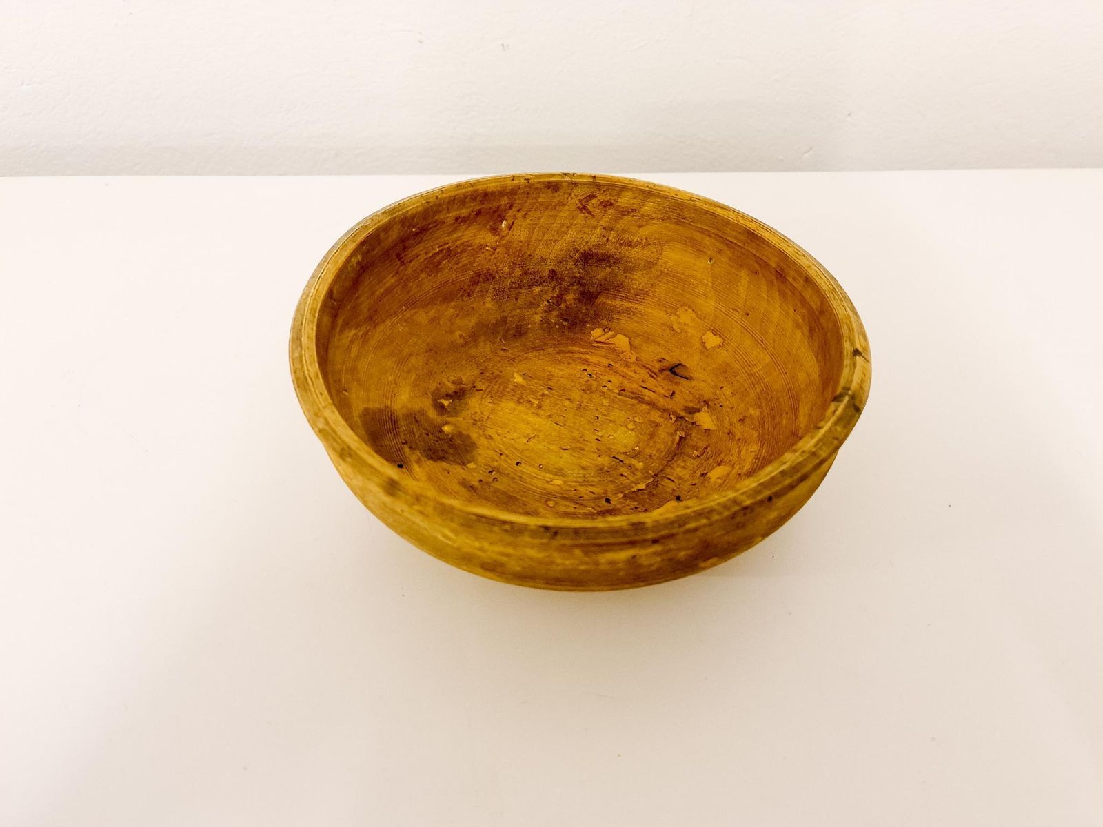Swedish Folk Art, Unique 19th Century Wooden Bowl photo Home Decor