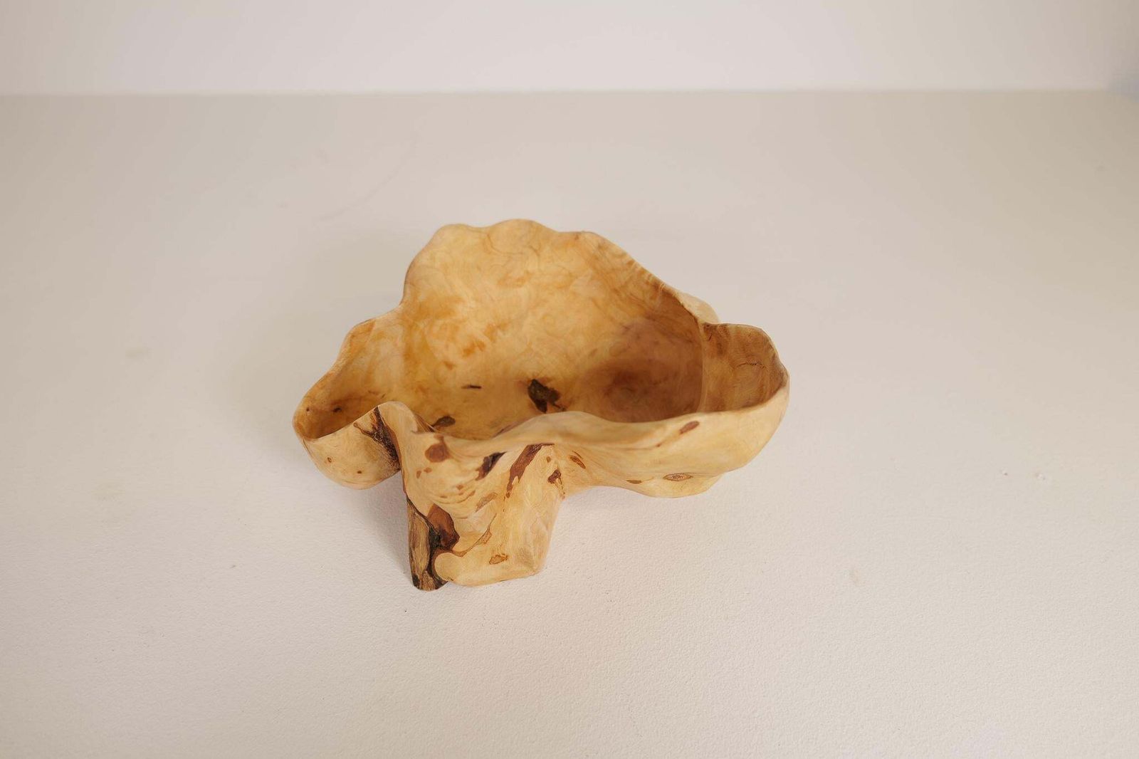 Scandinavian Modern Set Of 2 Swedishs Folk Art Organic Burl Bowls, Circa 1990s photo buy