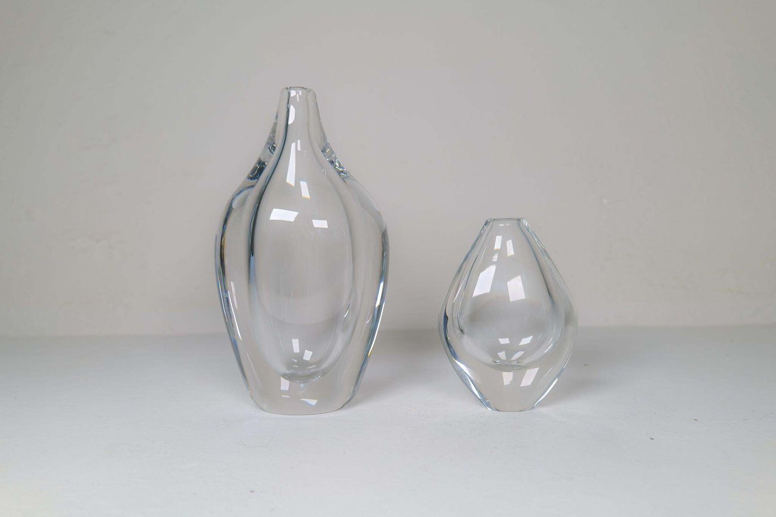 Scandinavian Modern Glass Vases Orrefors  Erika Lagerbielke, Sweden photo 856.0