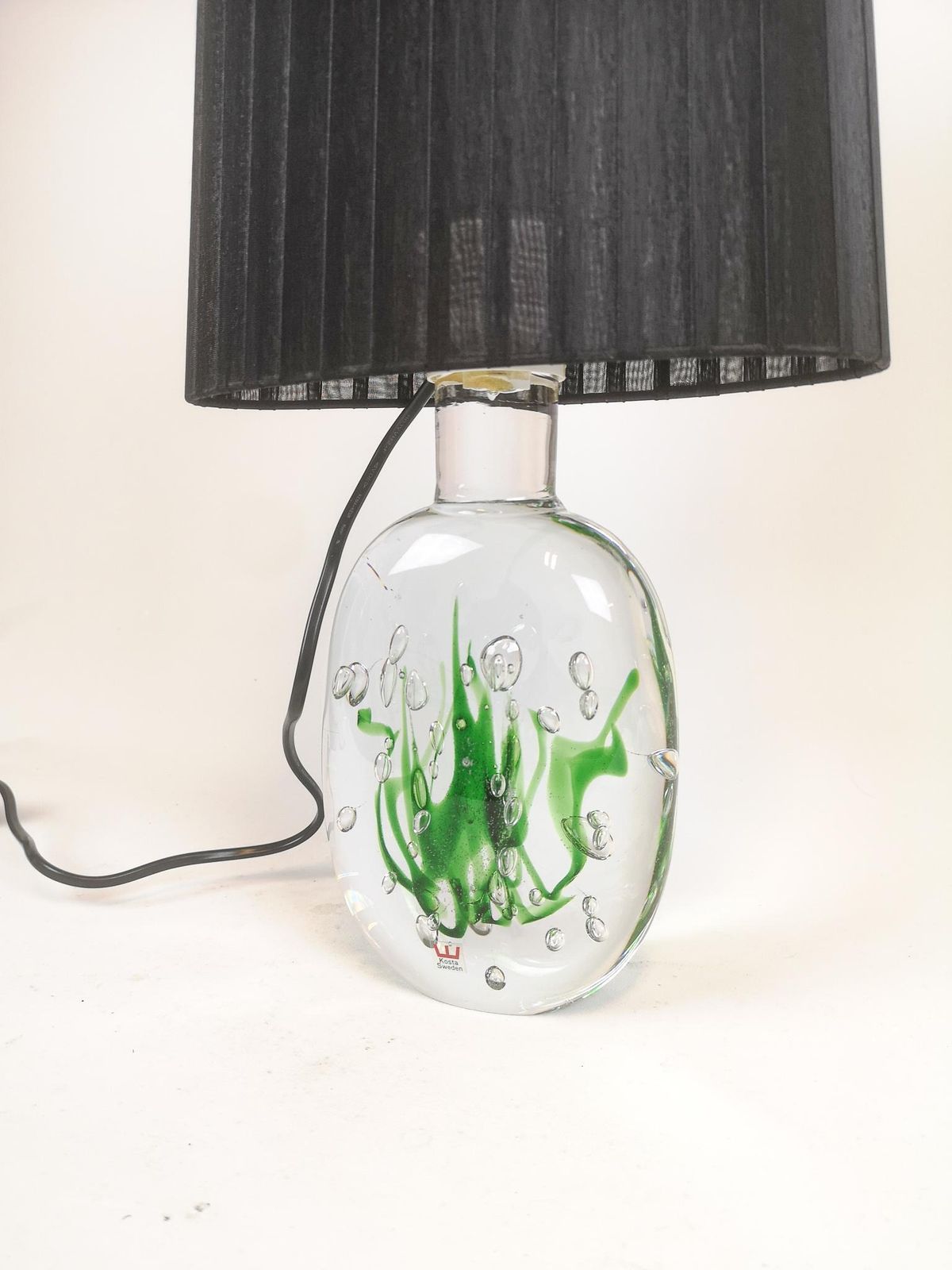 Midcentury Table Lamp "Seaweed" Kosta Vicke Lindstrand, 1950s, Sweden photo Lighting