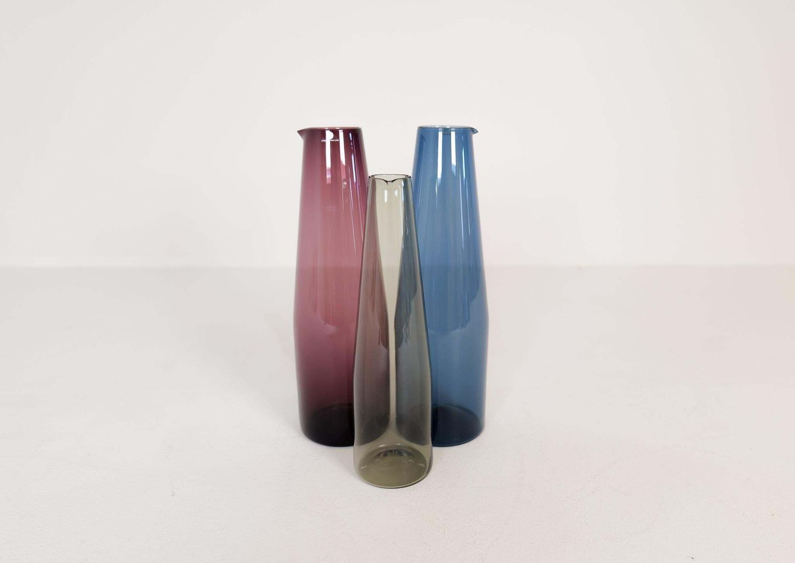 Midcentury Collection Of 3 Bird Carafes Iittala Timo Sarpaneva Finland, 1950s photo Home Decor