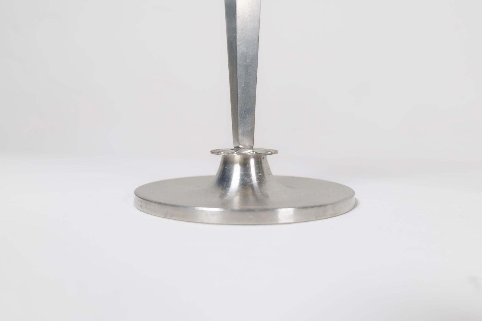 photo vinterior Art Deco Sculptural Set Of Candelabras In Pewter, Sweden, 1940s