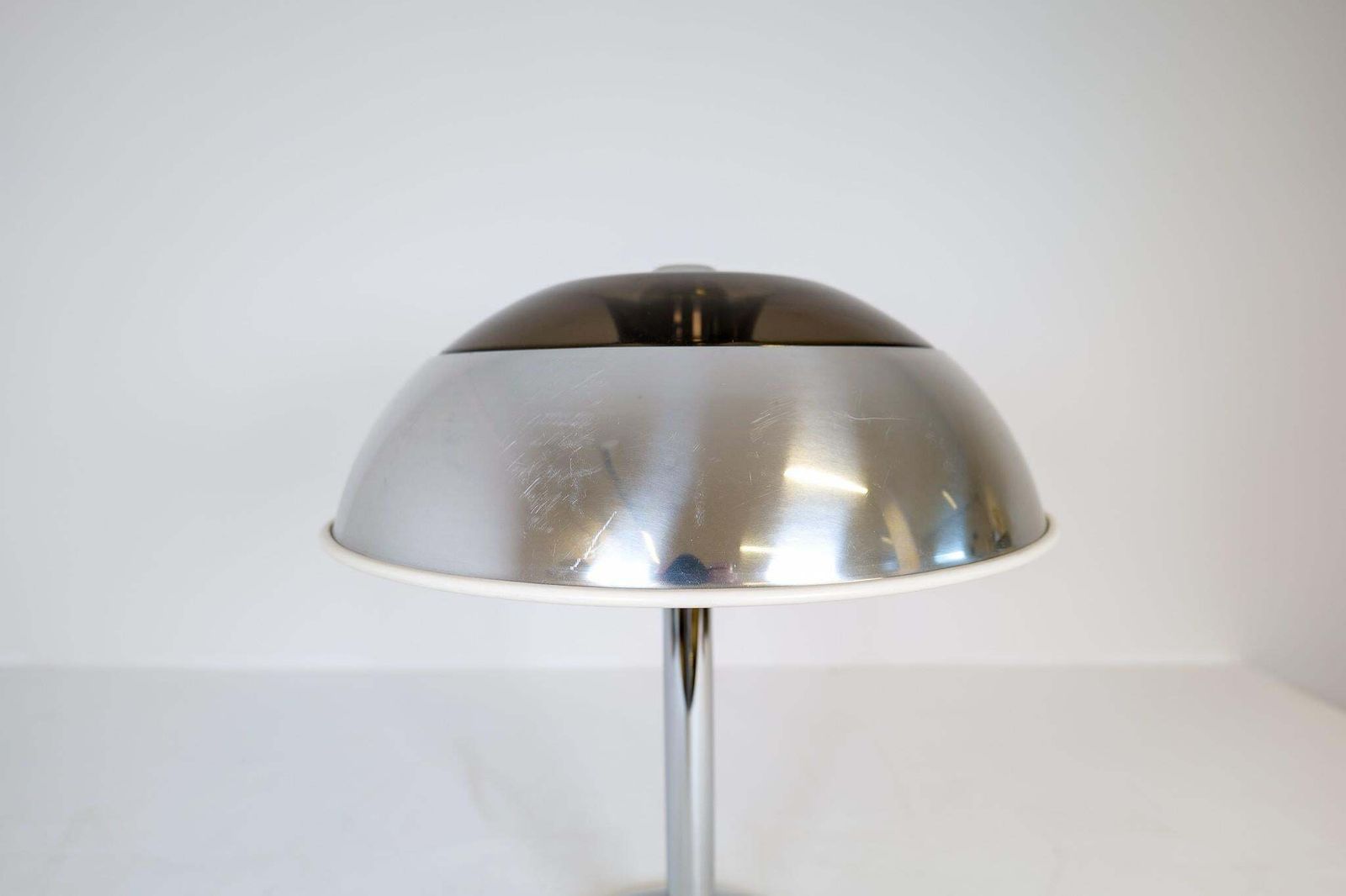 Space Age Large Table Lamp Chrome Fagerhults, Sweden, 1970s photo 1496.0