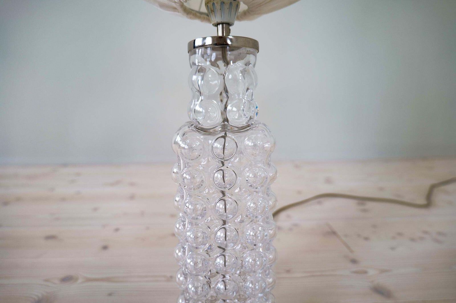 Midcentury Modern Drop Shaped Crystal Rare Table Lamp Orrefors By Carl Fagerlund photo vinterior