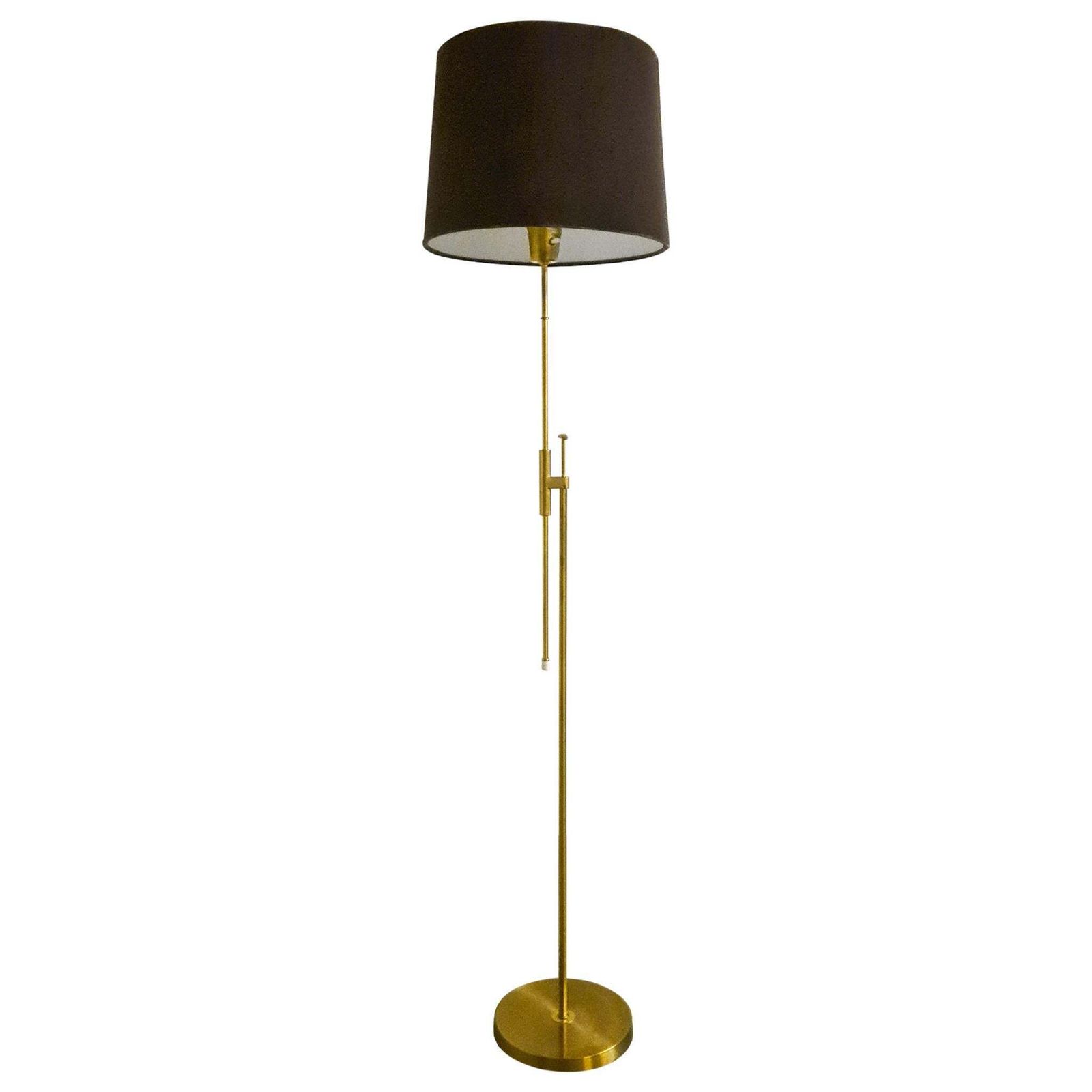 Midcentury Brass Floor Lamp Falkenbergs Belysning, Sweden, 1960s