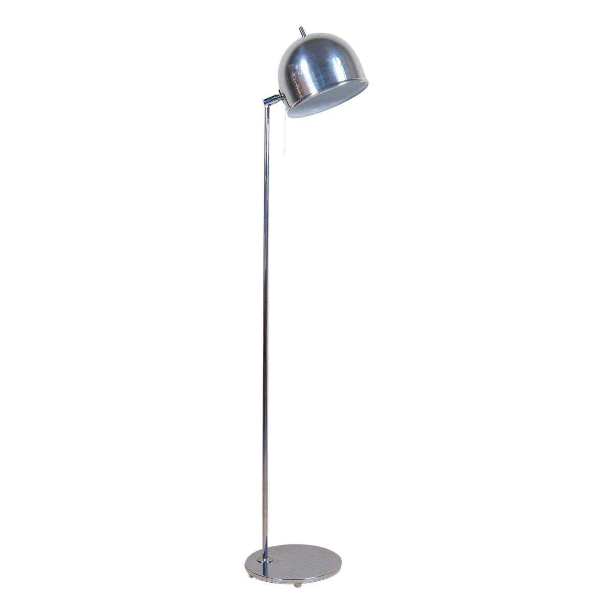 Midcentury Modern Floor Lamp In Chrome, Model G 075, Bergboms, Sweden, 1960s