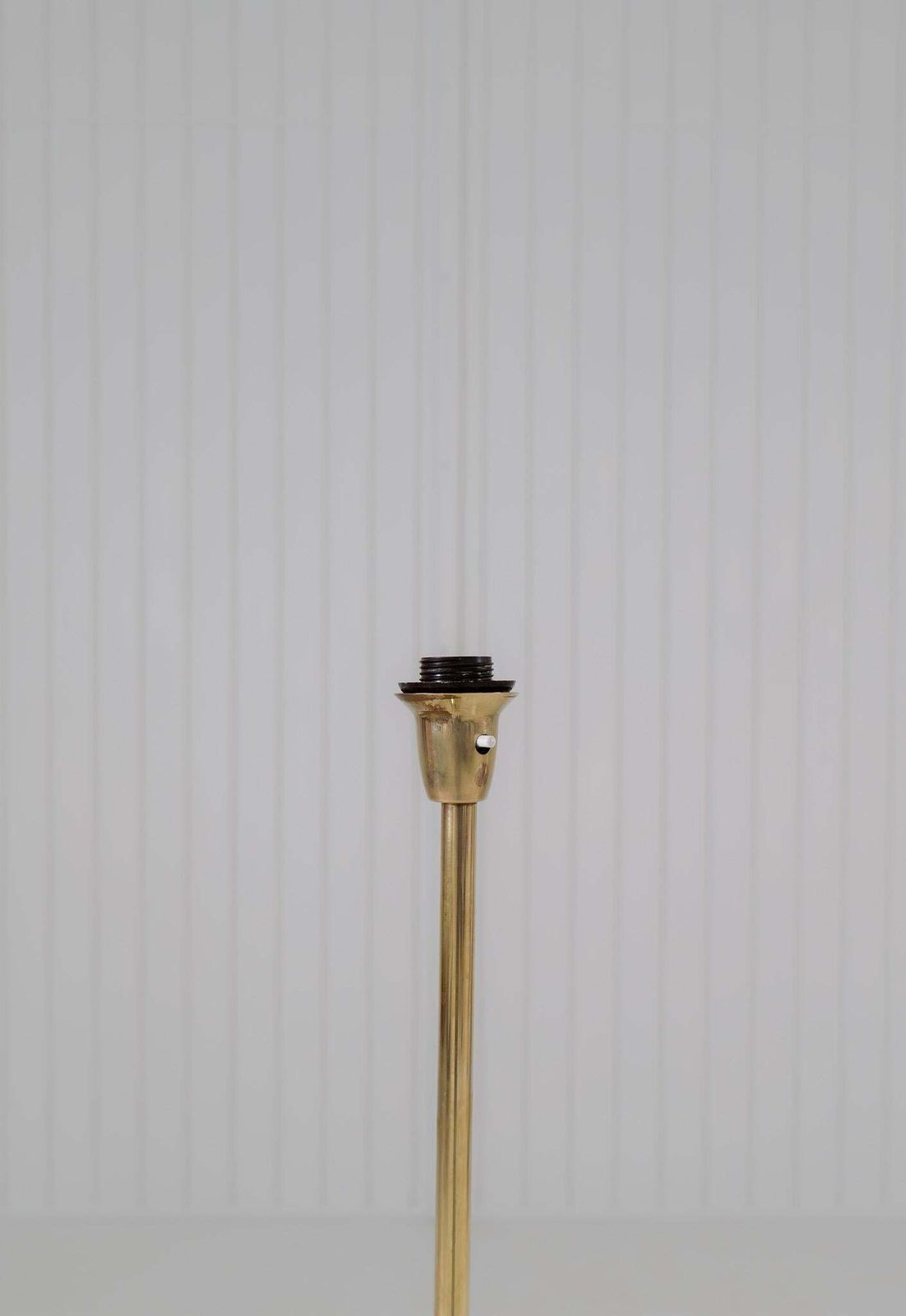 2095.0 Midcentury Modern Trumpet Shaped Brass Floor Lamp, Sweden, 1960s photo