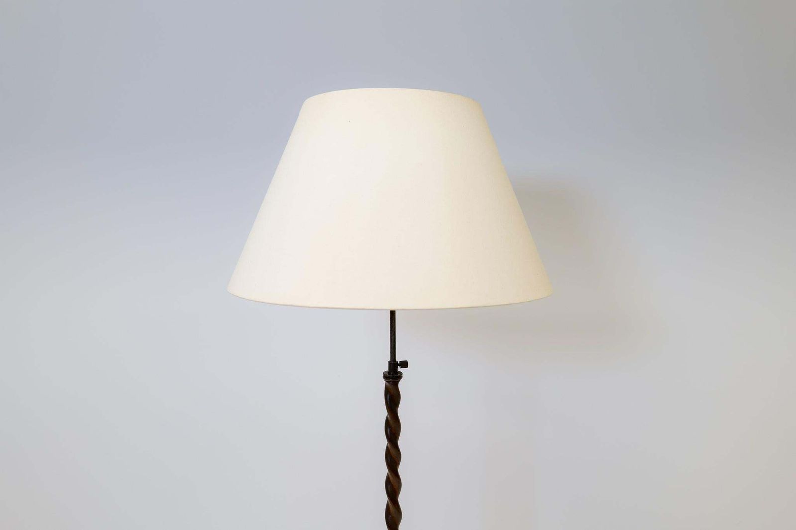 Art Deco Organic Swirl Floor Lamp In Stained Birch Sweden, 1940s photo 2394.0