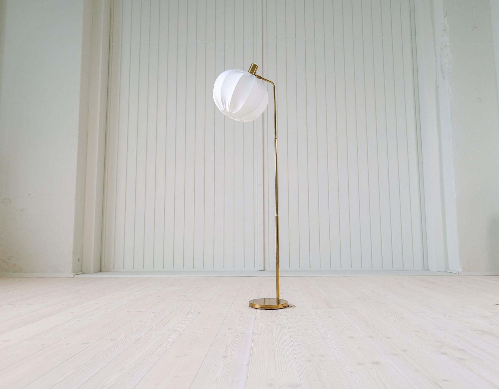 Midcentury Modern Brass Floor Lamp Bergboms G 03, Sweden, 1960s photo for sale