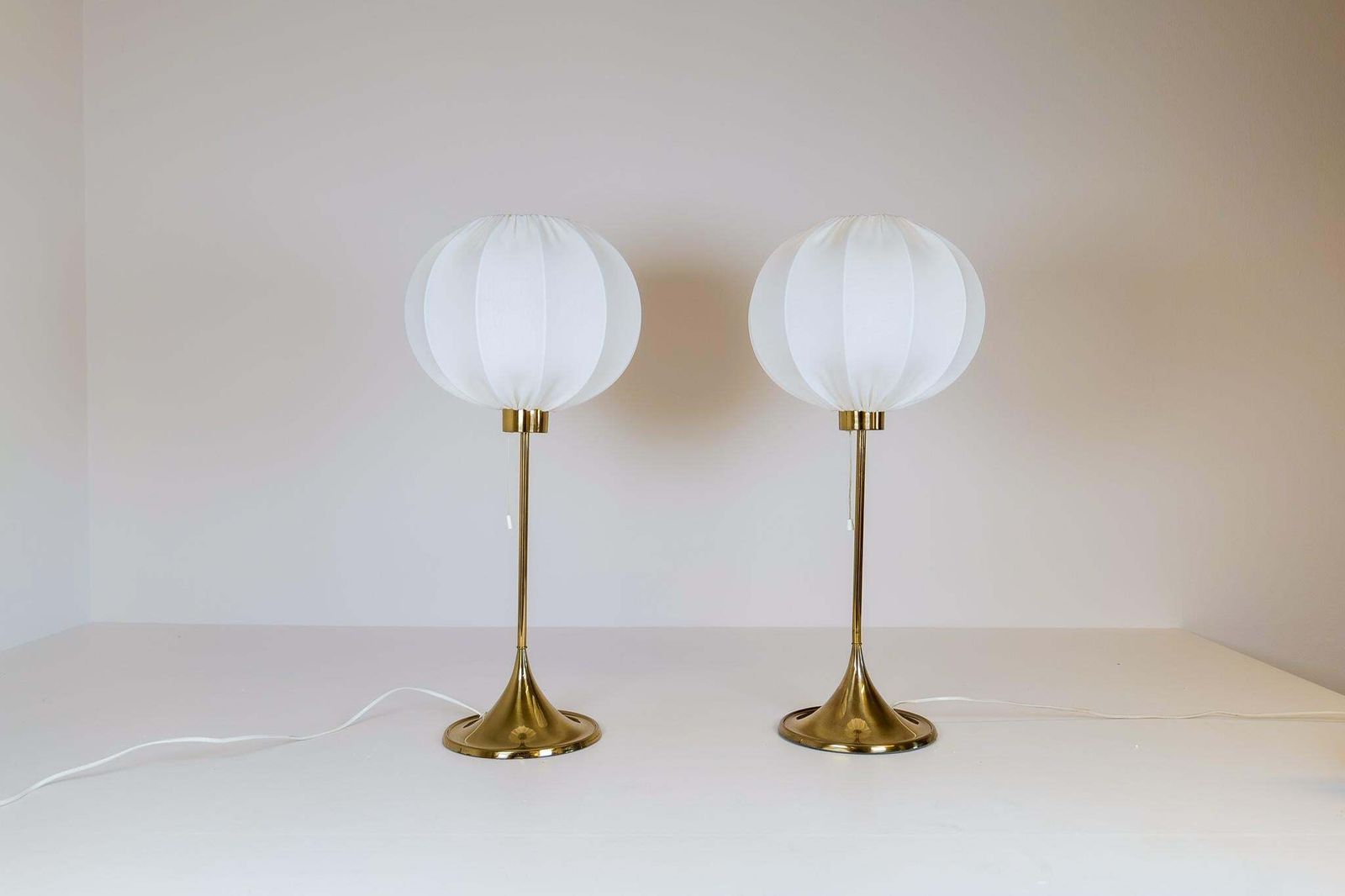 Midcentury Pair Of Bergboms B 024 Table Lamps, 1960s, Sweden photo Lighting