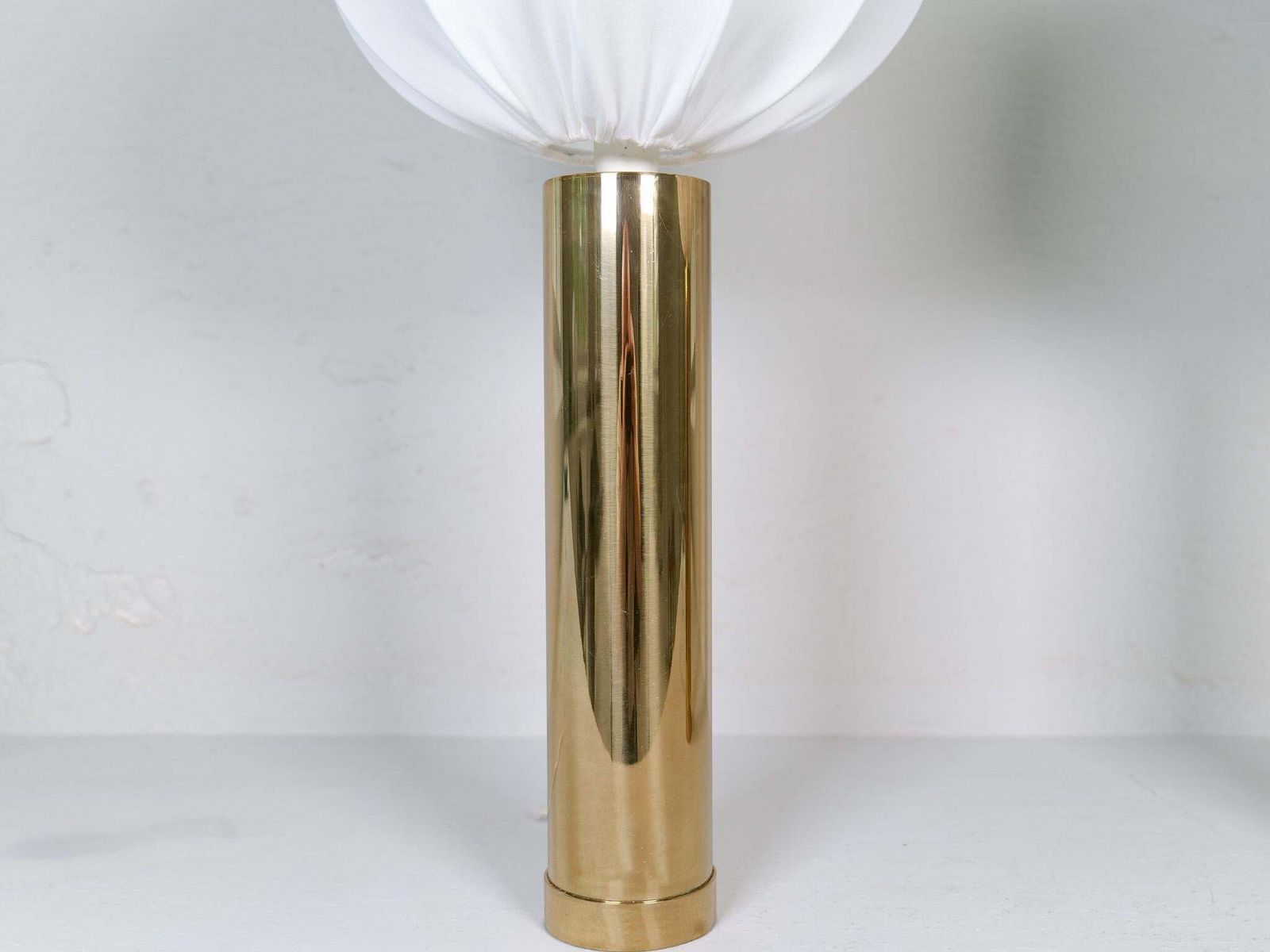 Midcentury Pair Of Large Brass Bergboms B 010 Table Lamps, 1960s, Sweden photo buy