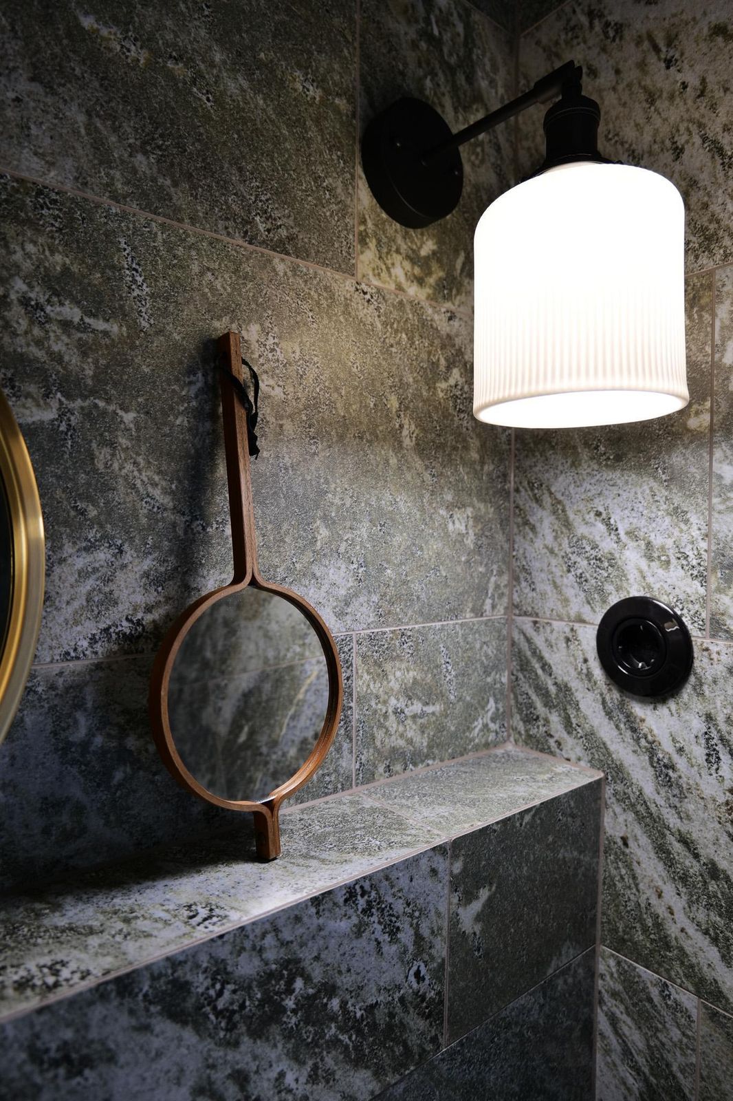 Midcentury Modern Hans Agne Jakobsson Hand Mirror, Sweden photo vintage