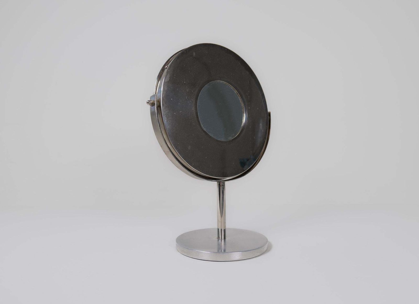 Home Decor Midcentury Modern Hans Agne Jakobsson Chrome  Vanity Table Mirror, Sweden photo
