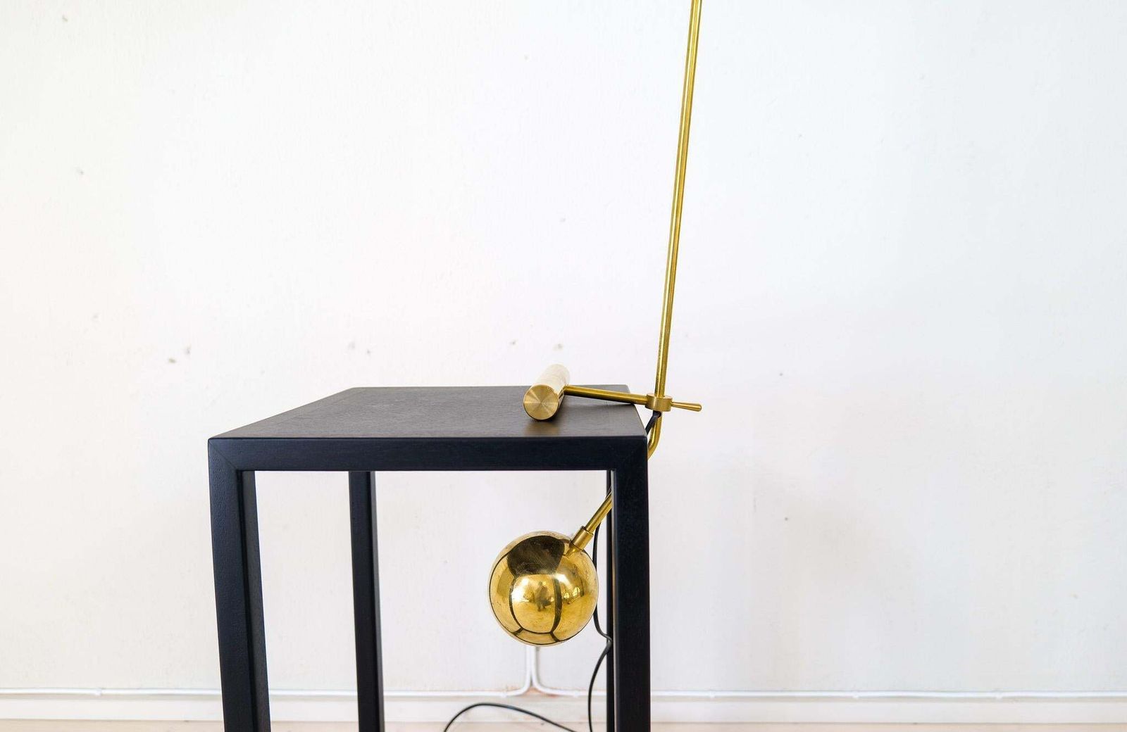 Italian Modern Table Lamp Brass And Metal, Stilnovo Style photo Lighting