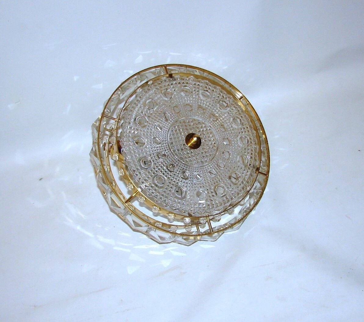 Lighting Crystal Pendant Lamp Proj. Carl Fagerlund For Orrefors, Sweden, 1960s photo