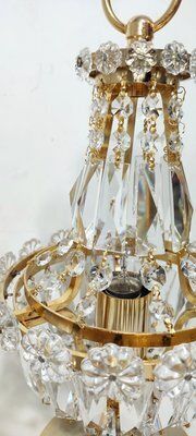 Crystal Table Lamps, Spain, 1980s, Set Of 2 photo for sale