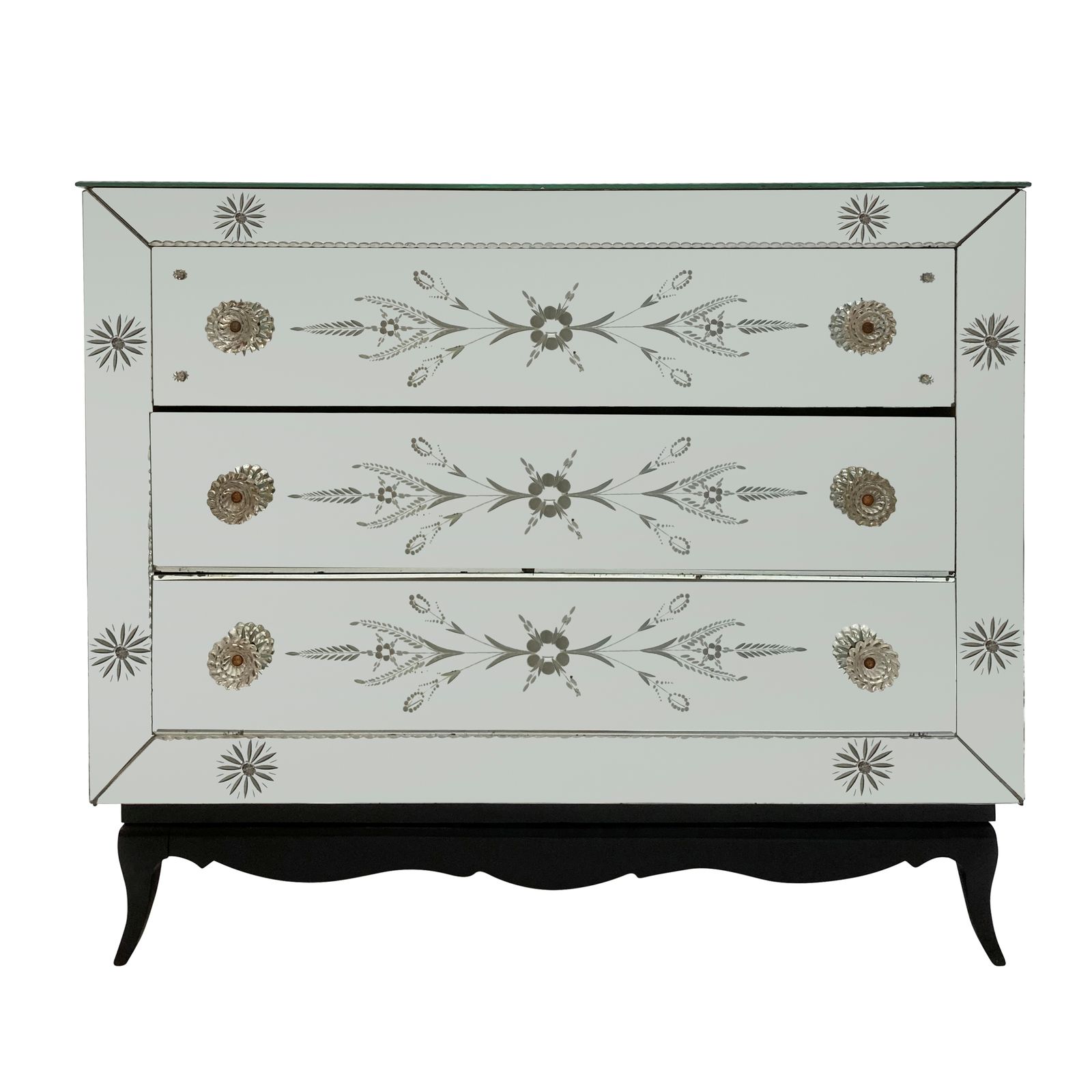 A French 1930's Mirrored Chest Of Drawers