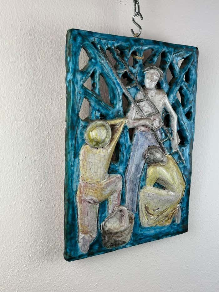 Ceramic Tile, Italy, 1960s, Vintage photo for sale